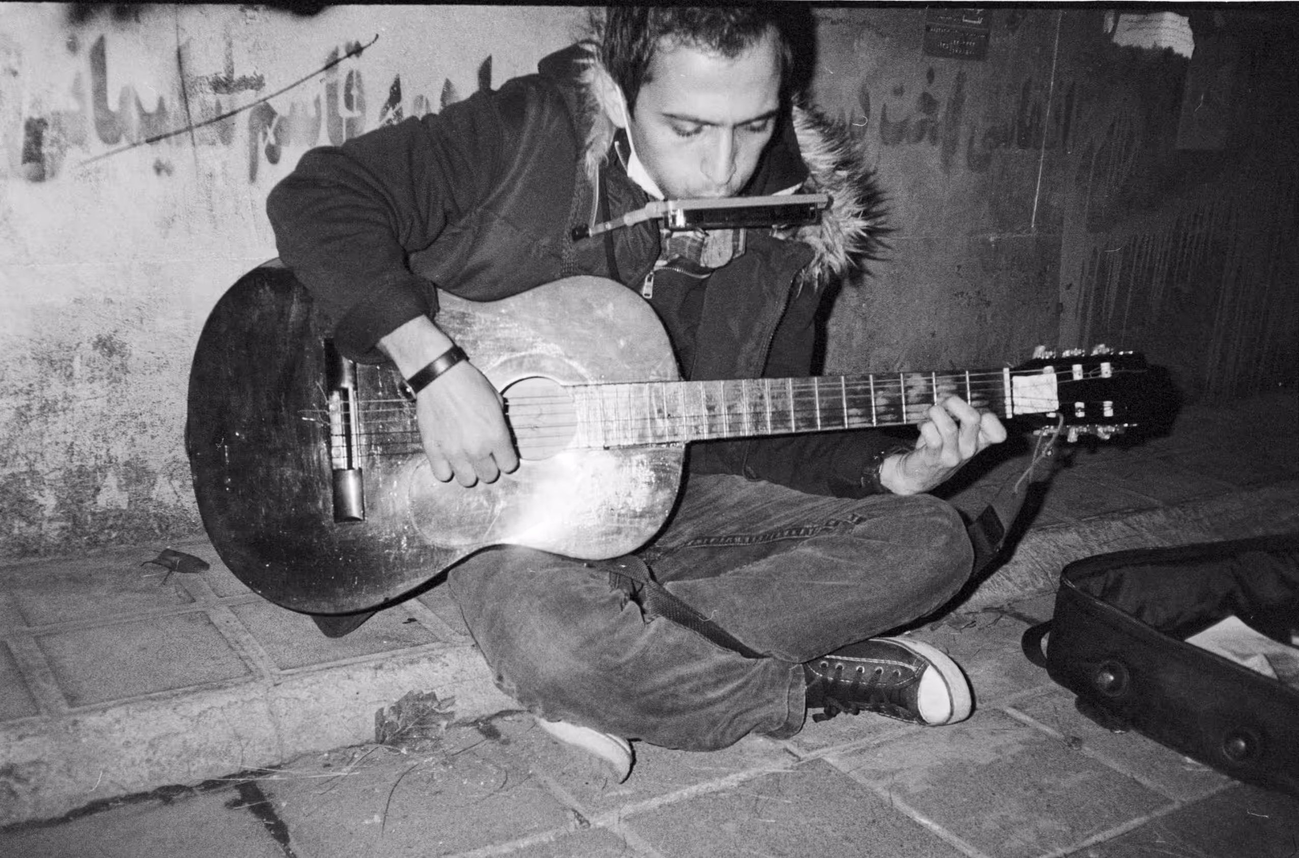 strumming as caressing