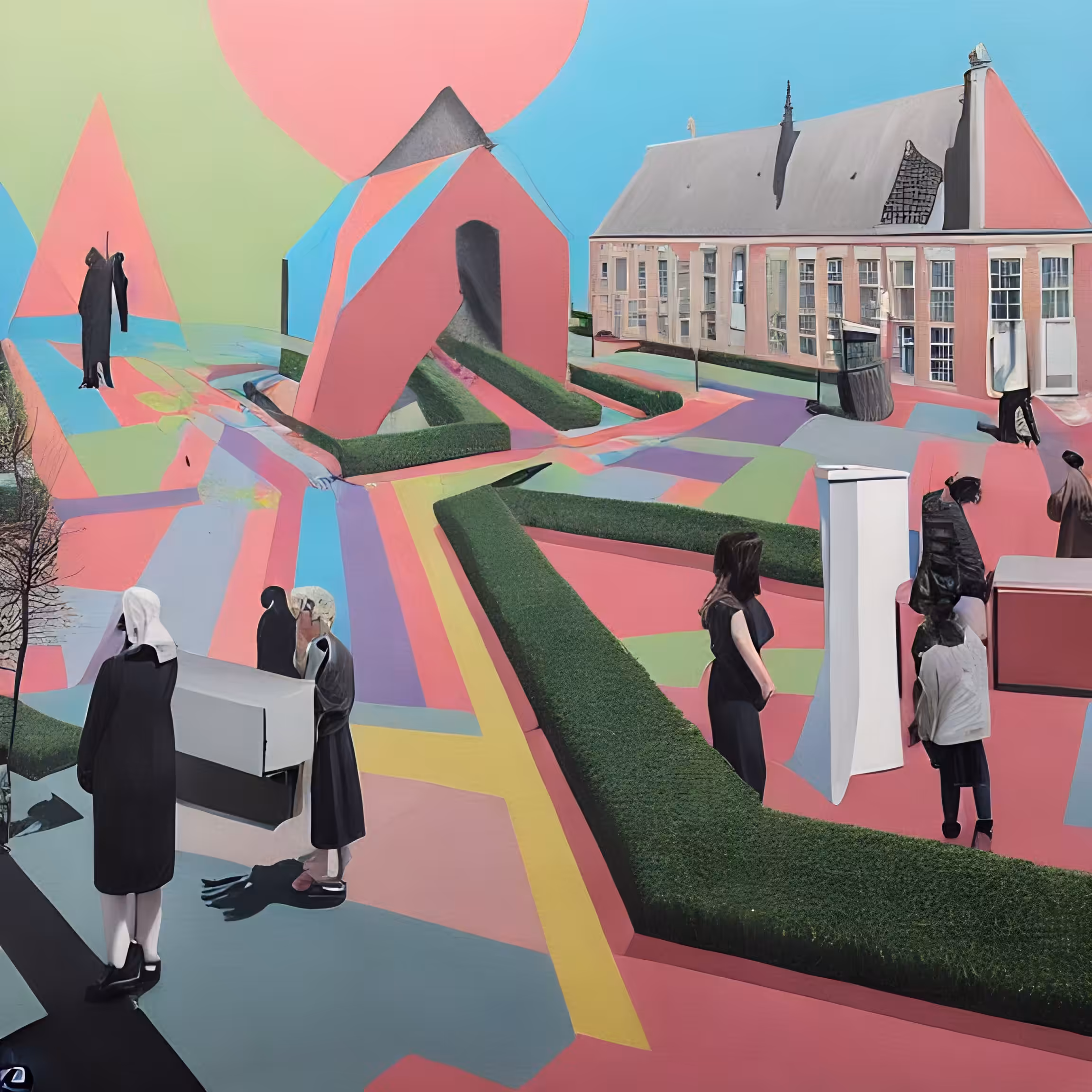 Pastel Gardens Through Time