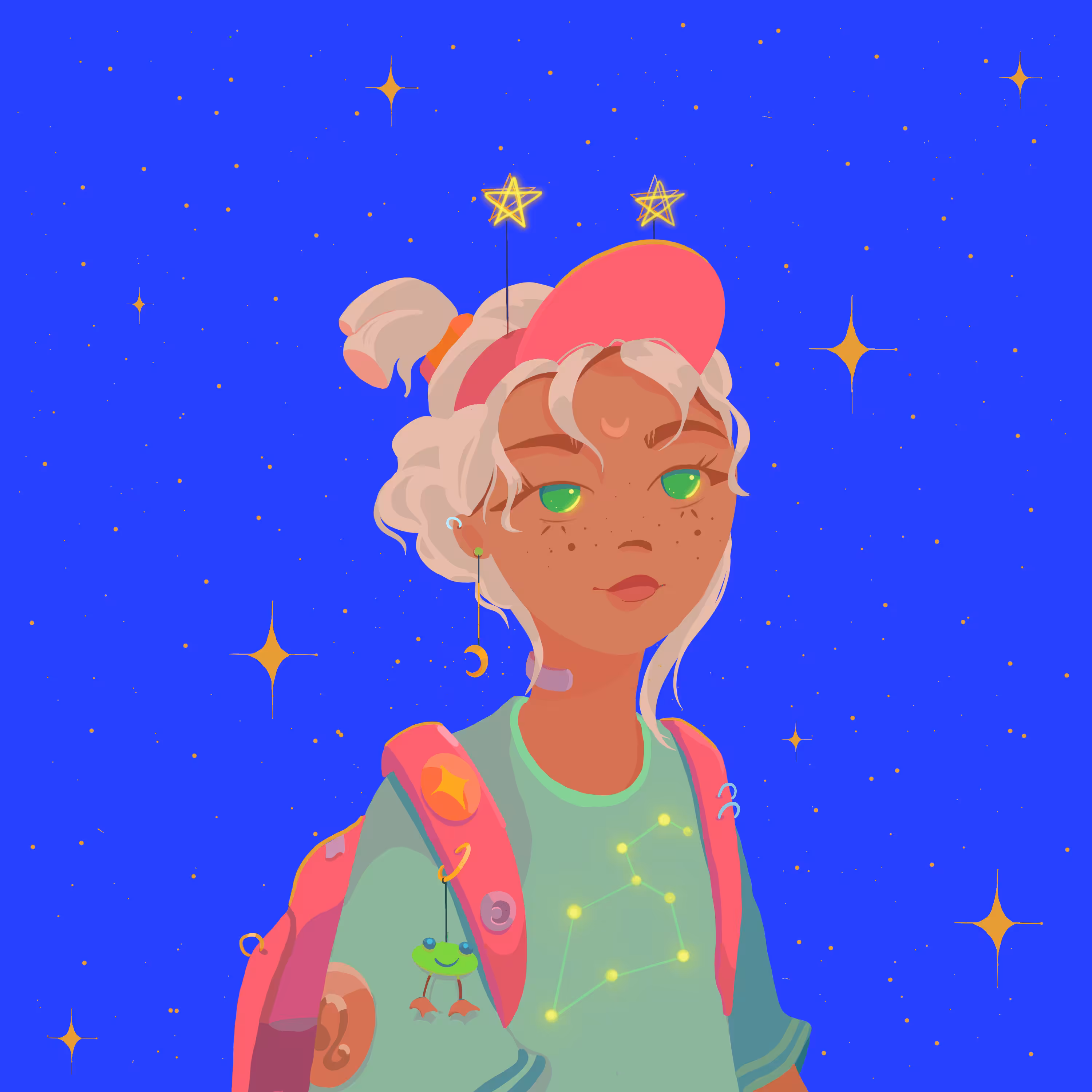 NEON TEEN / ZODIAC SIGN / LEO