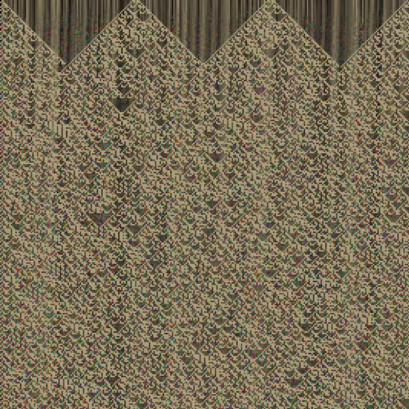 Colored Elementary Cellular Automaton #6