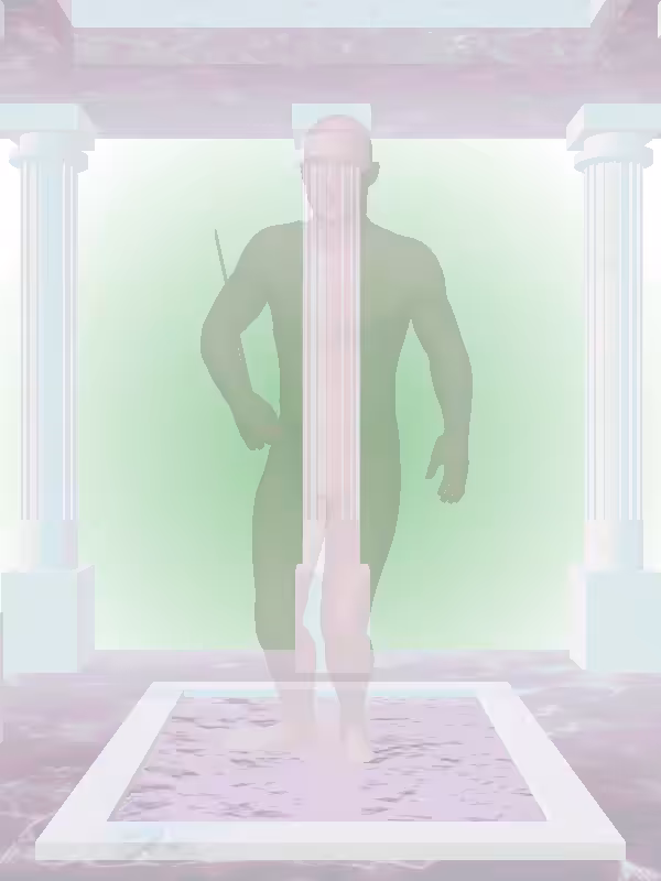HeavenComputer: The Fading Injured Metallic Brick Man #1940
