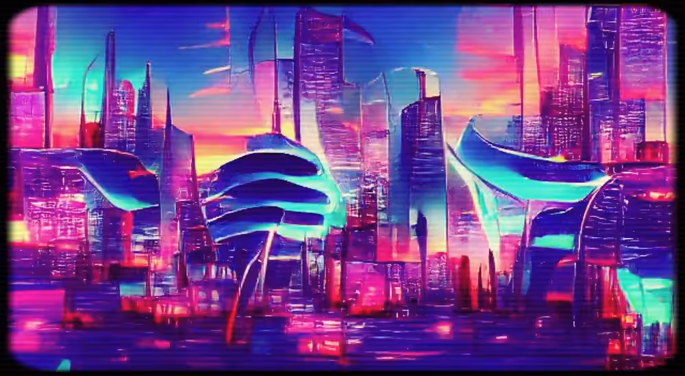 Melancholic neon night