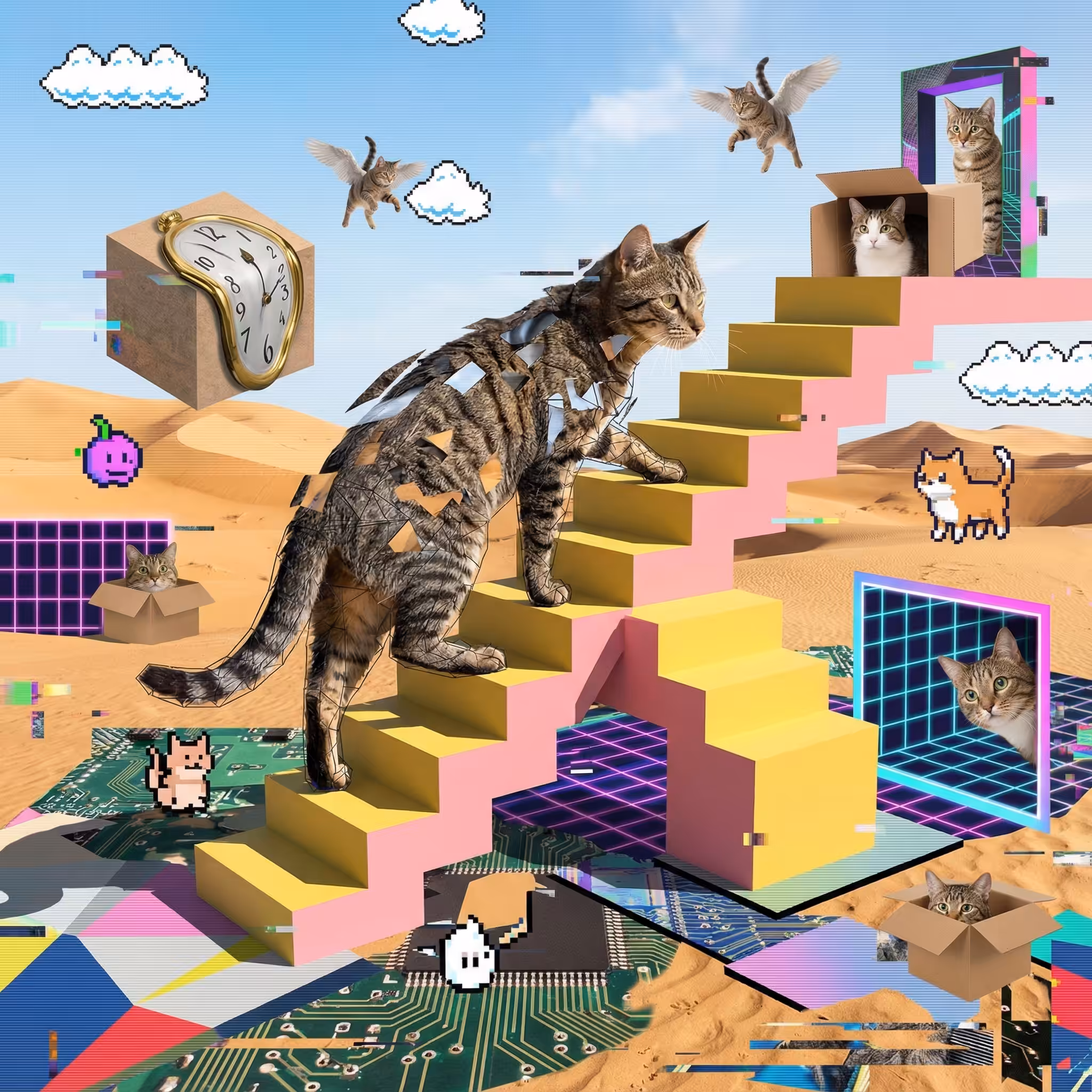 abstract cats #30