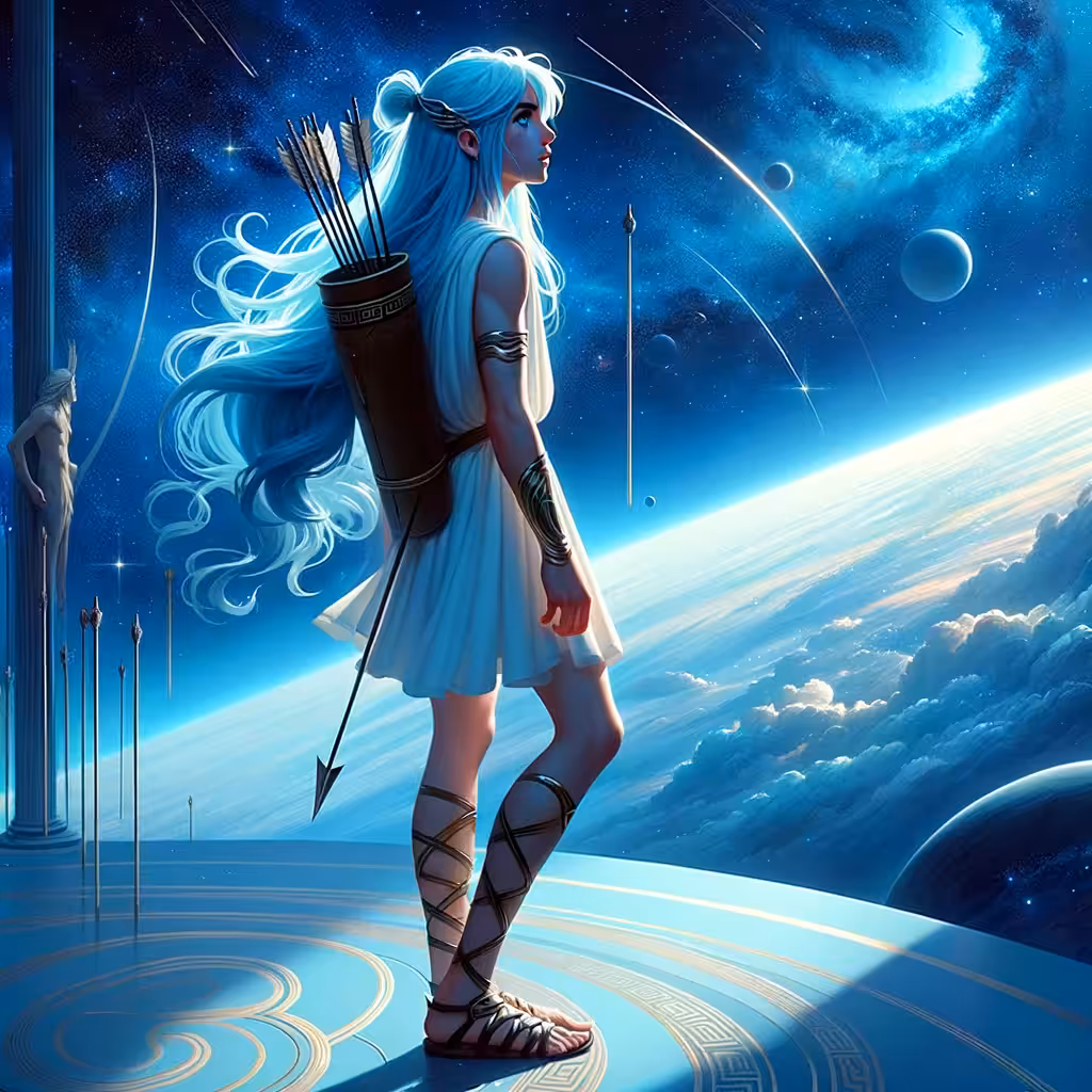 Misty blue planet 