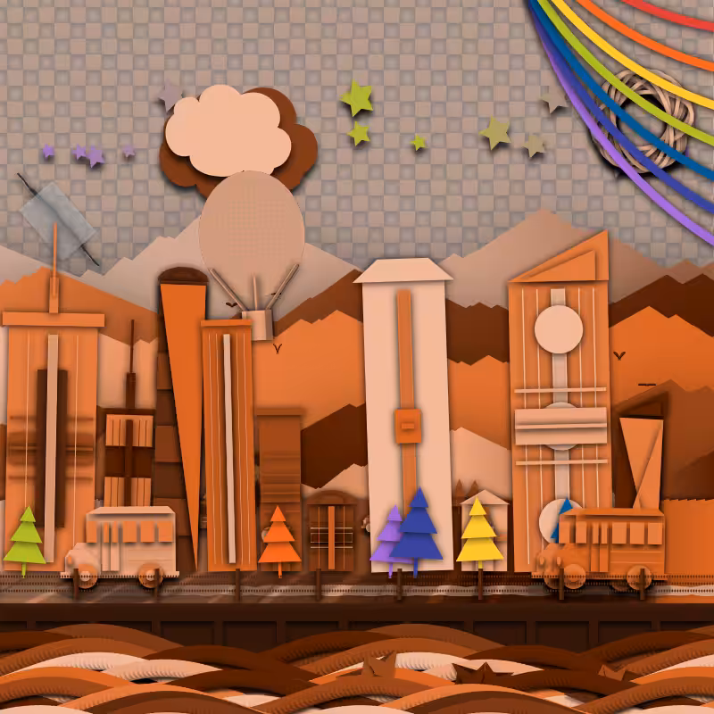 Paper Art 2.5D #110