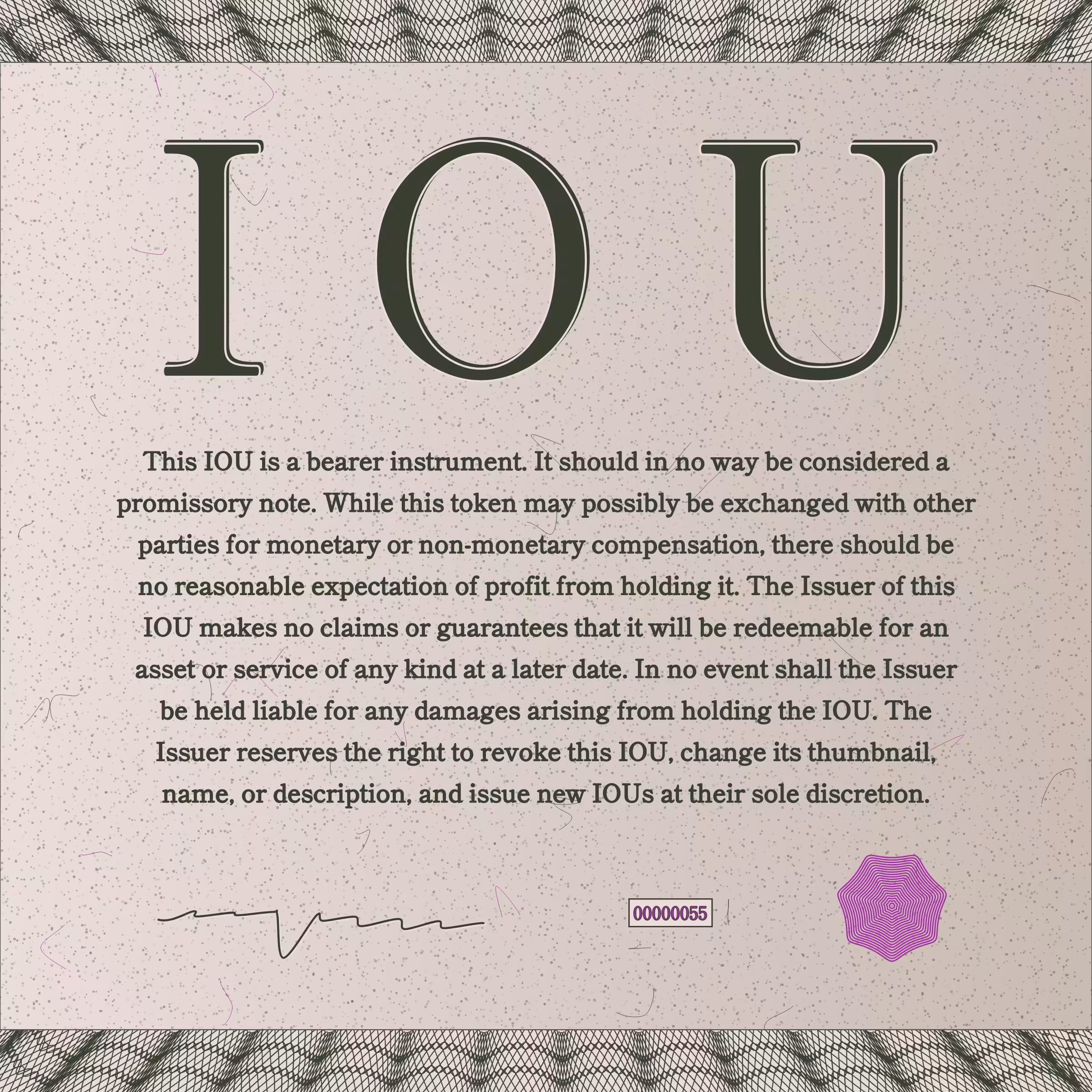 IOU #55