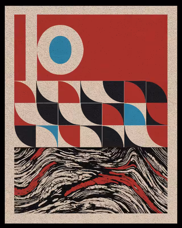 Bauhaus art #red #29