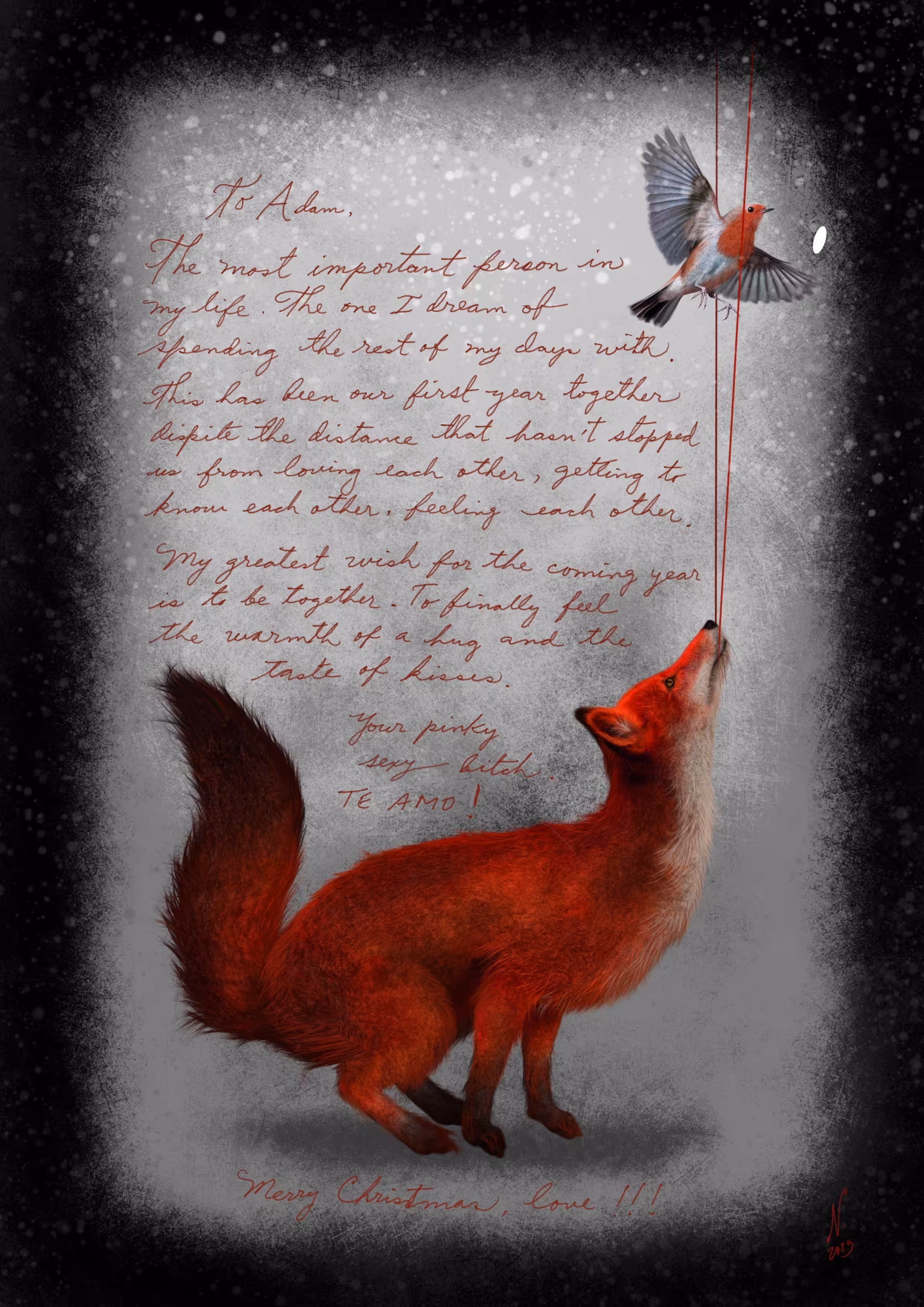 RED THREADS: A Christmas card for my love