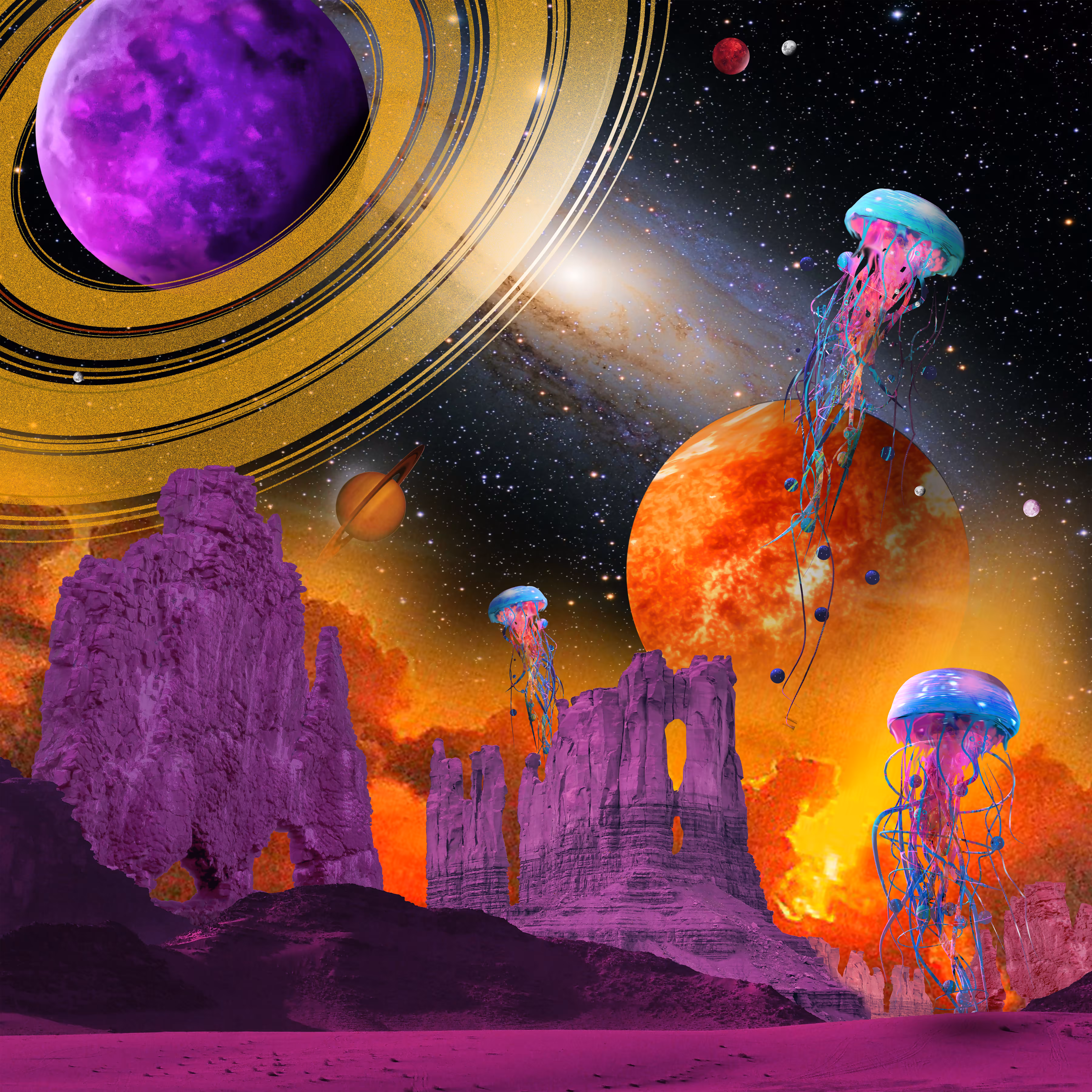 Space Jellyfish Landing