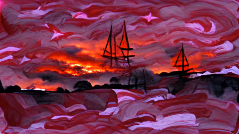 Red Skies at Night Sailer's Delight (pixray_genesis)