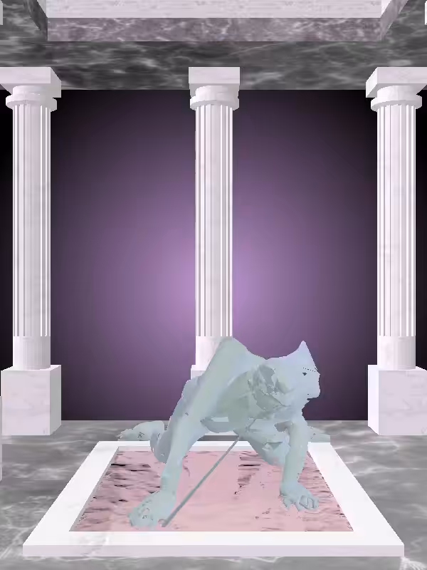 HeavenComputer: The Rising Matte Pale Green Woman #1841