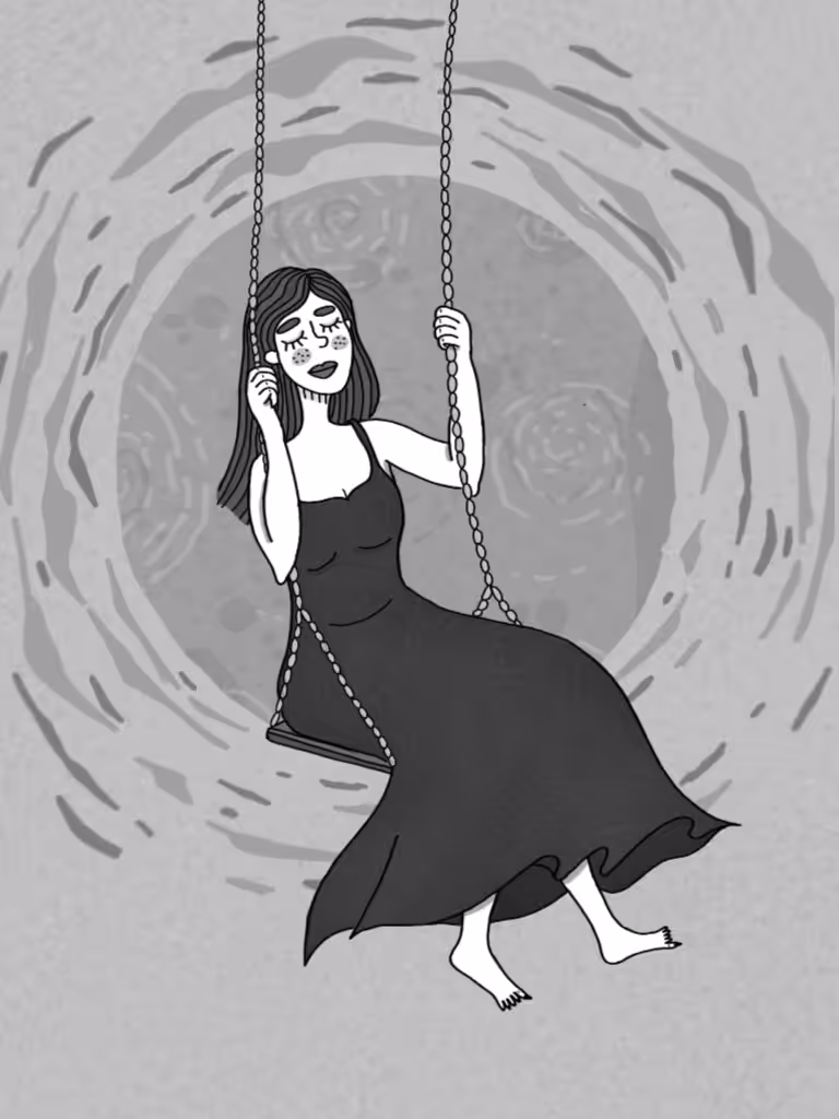 Swing under the moonlight