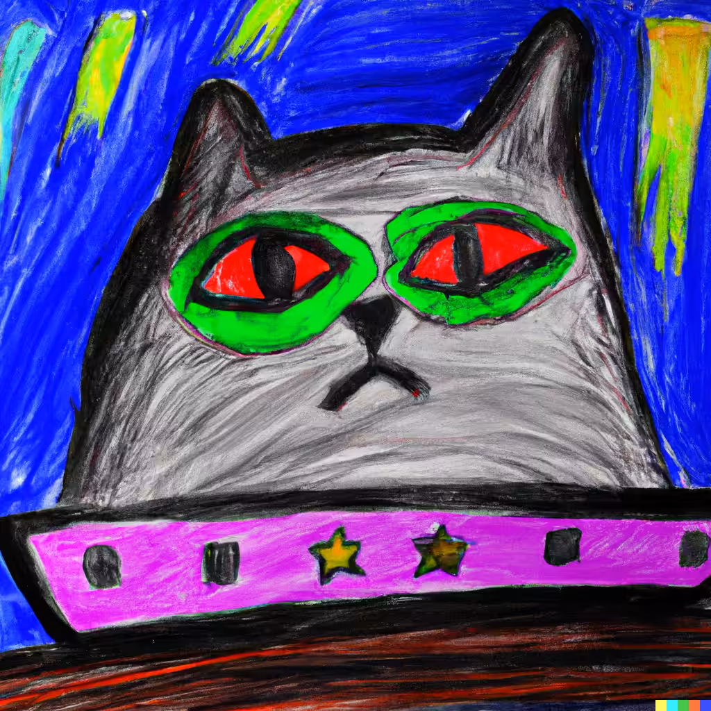 Less than Thrilled Space Cat No. 3