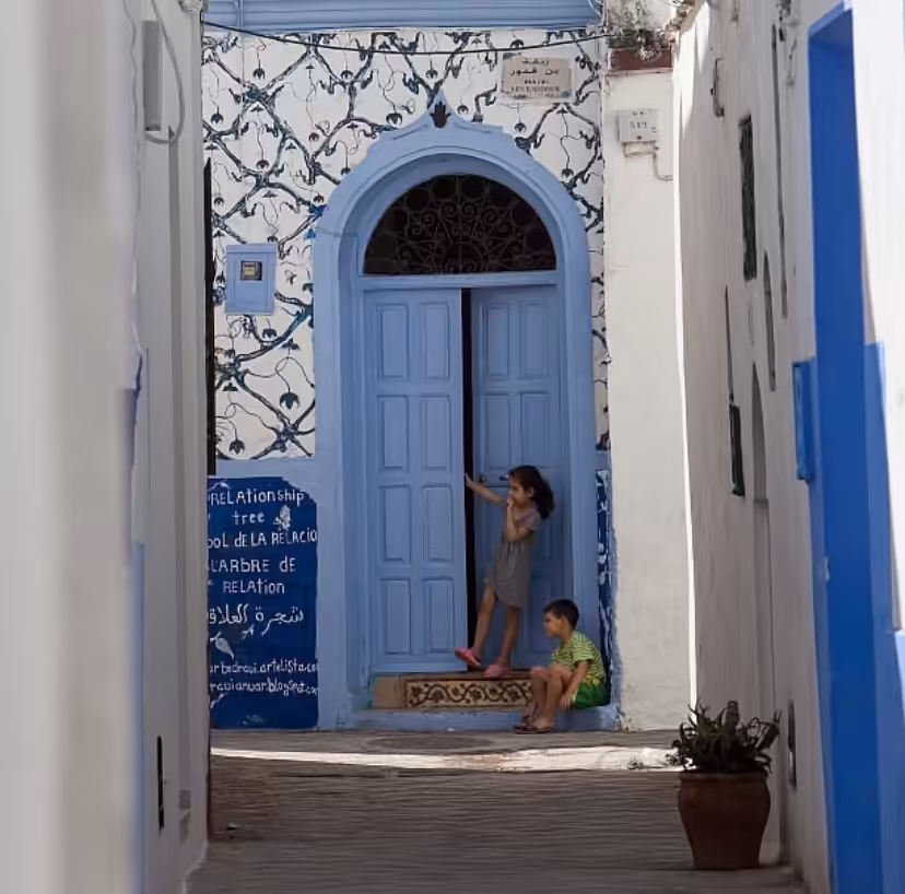 In the streets of Asilah, Morocco