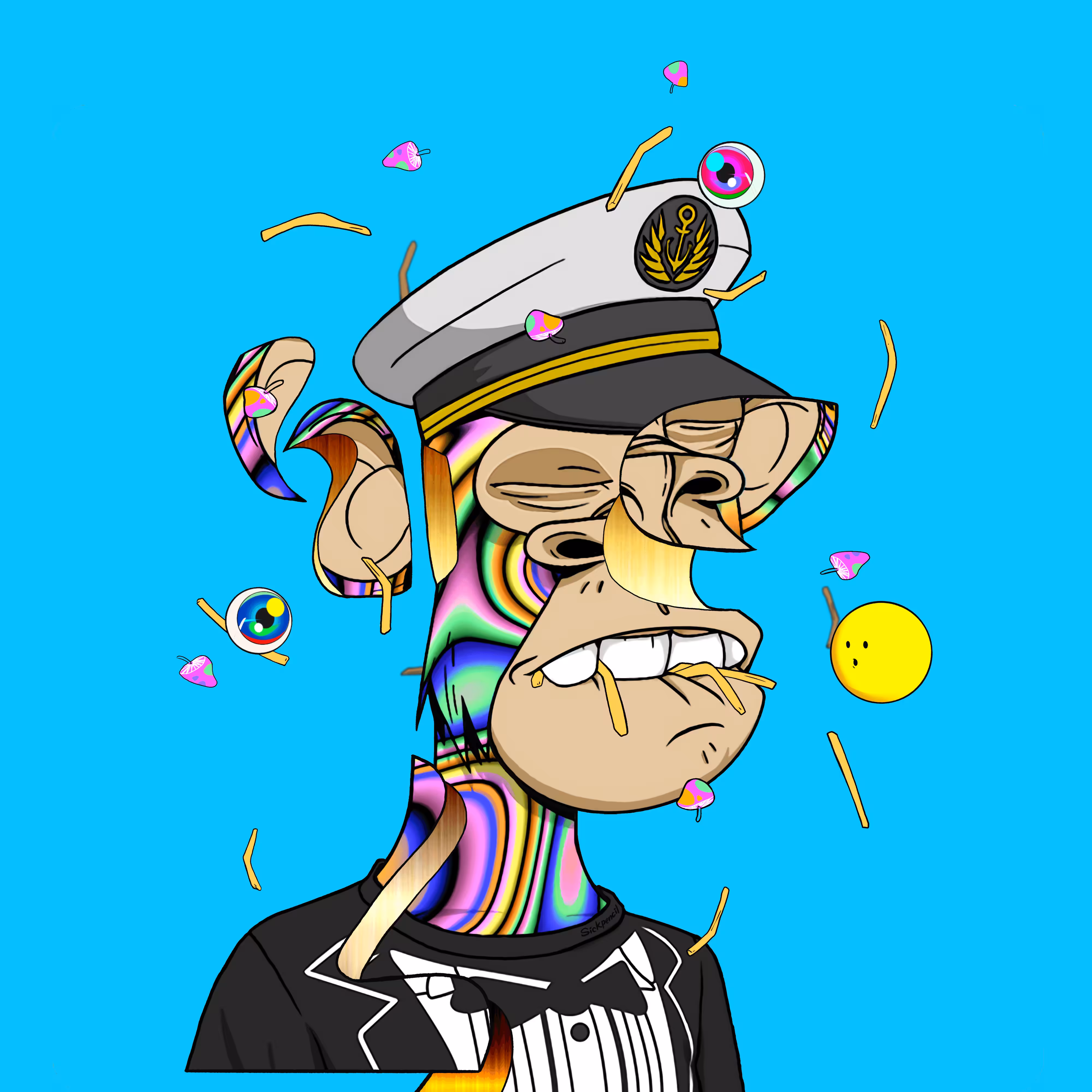 Bored Ape 2363 x Sickpencil
