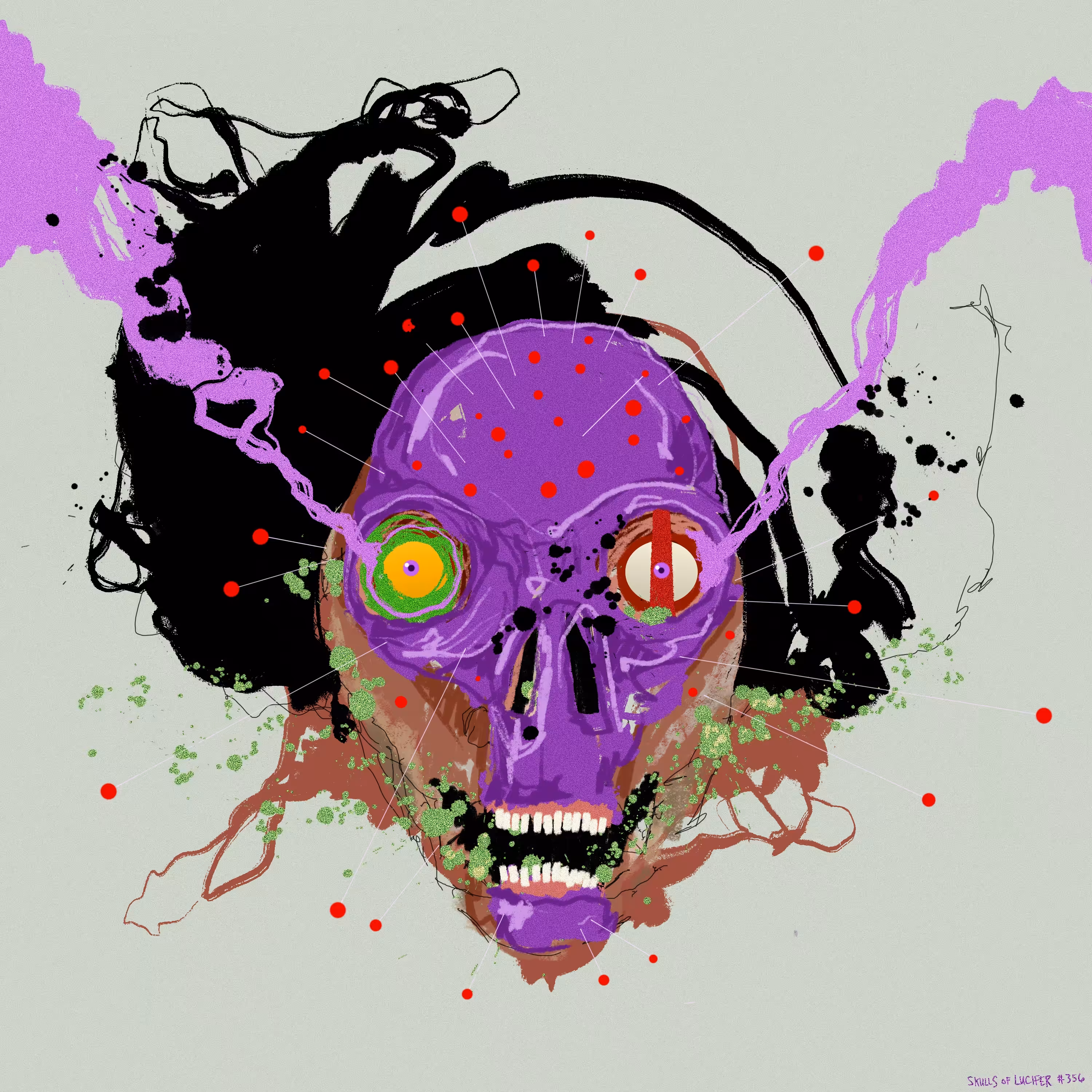 SKULLS OF LUCIFER: Rock N' Rolling Over in the Grave: Purple Hazy Winds Cry Voodoo Chile Past the Outskirts of Infinity (Jimi Hendrix)