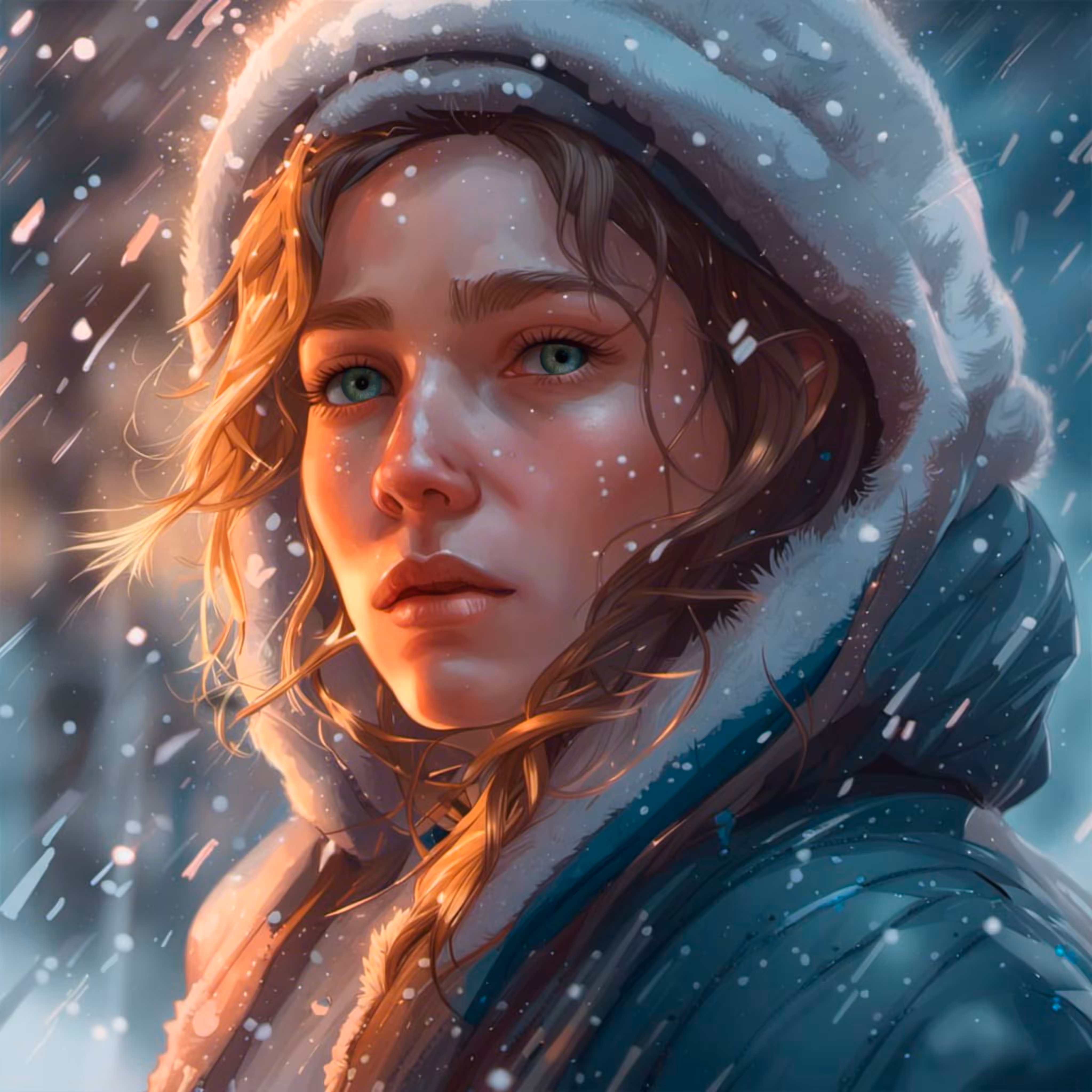 Backside: In a snowstorm