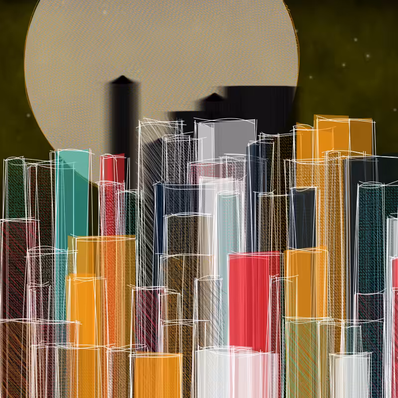 hastily-drawn cityscape sketch #10