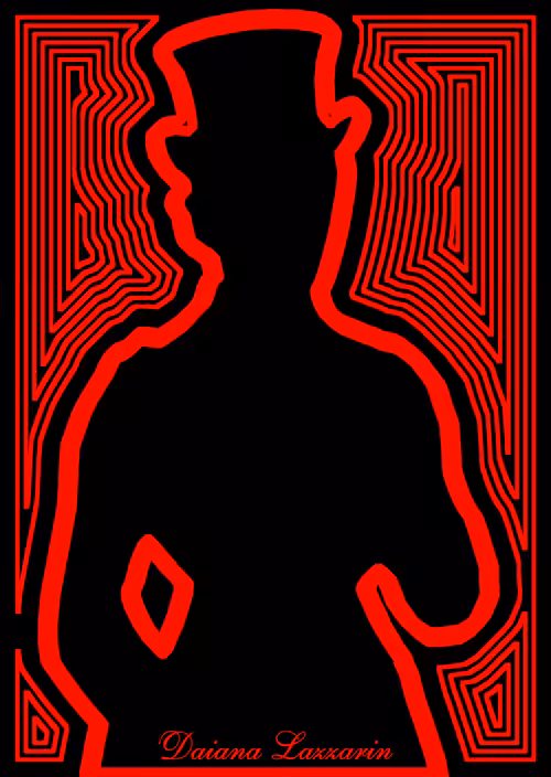 Woman with a hat: Amazon in the Red Labyrinth I