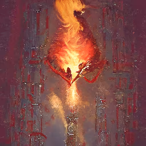 Flaming Tarot: The Lovers #3