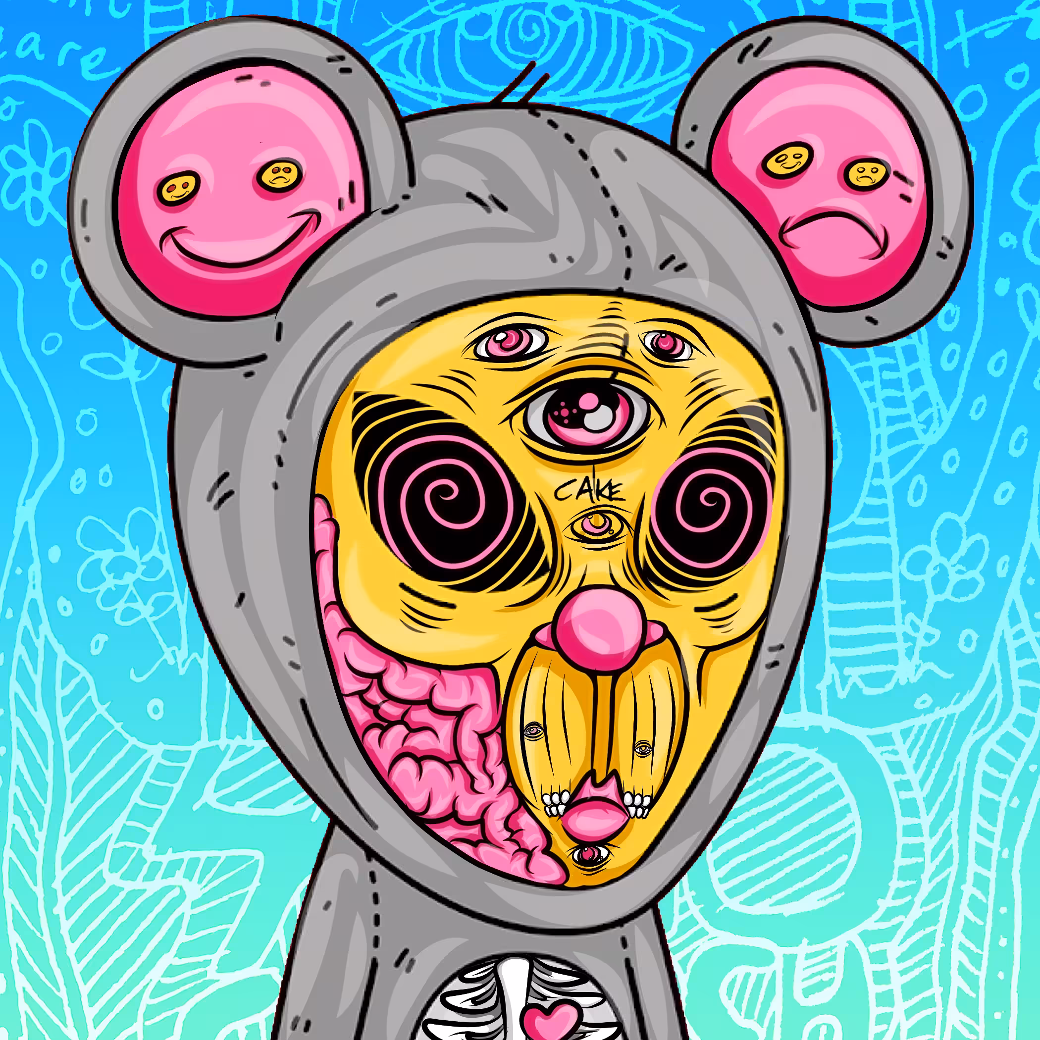 Cake'd Visitor Mouse MoonMan