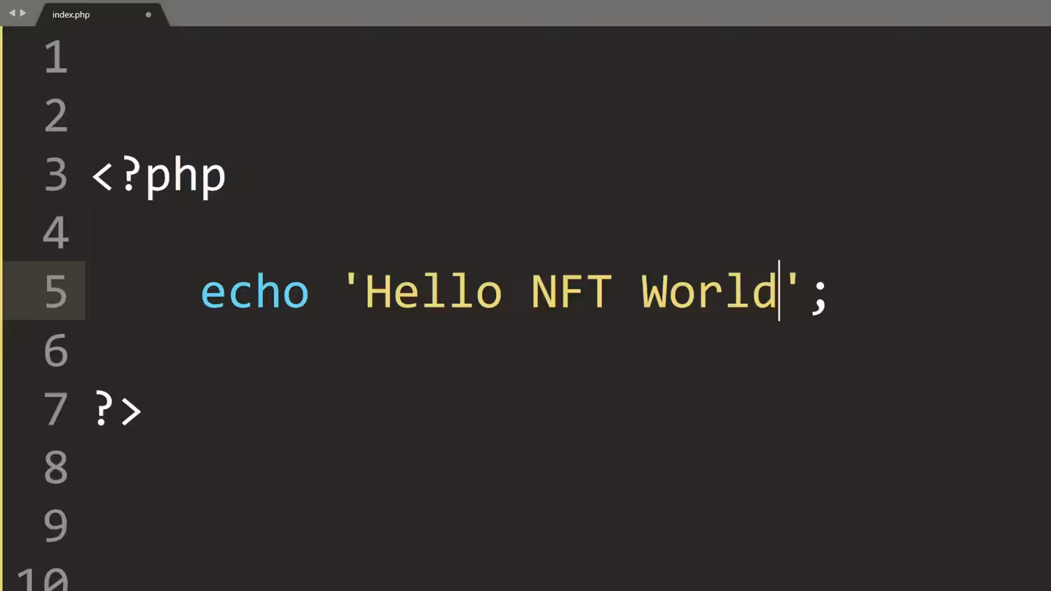 Hello NFT World