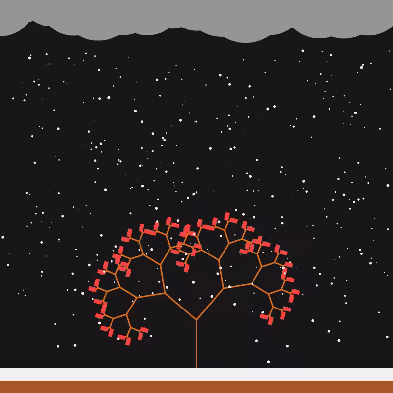 Winter in the fractal #1