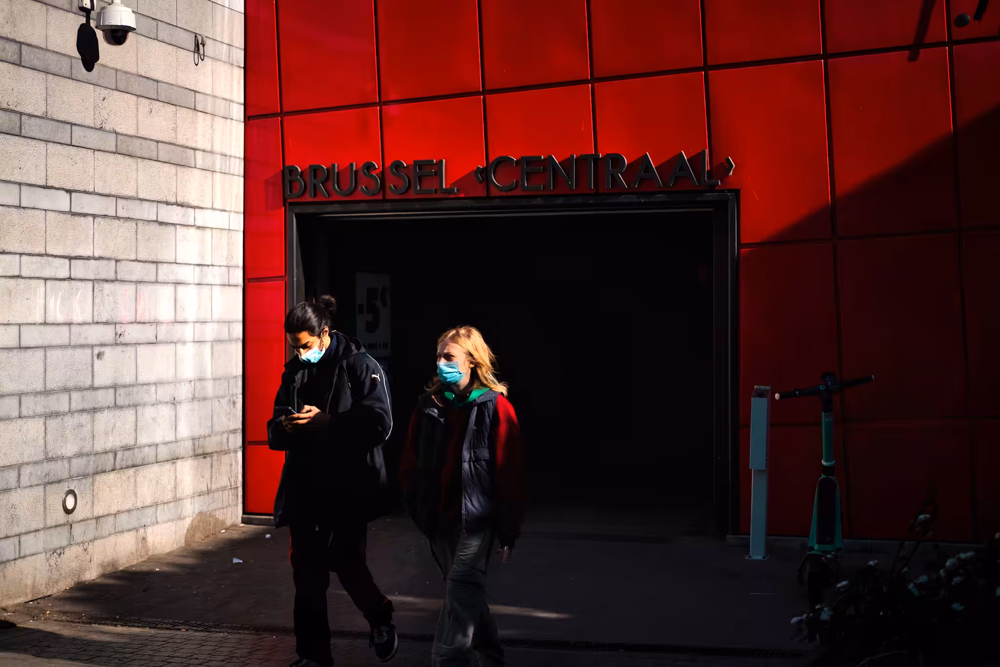 Coming out of the station