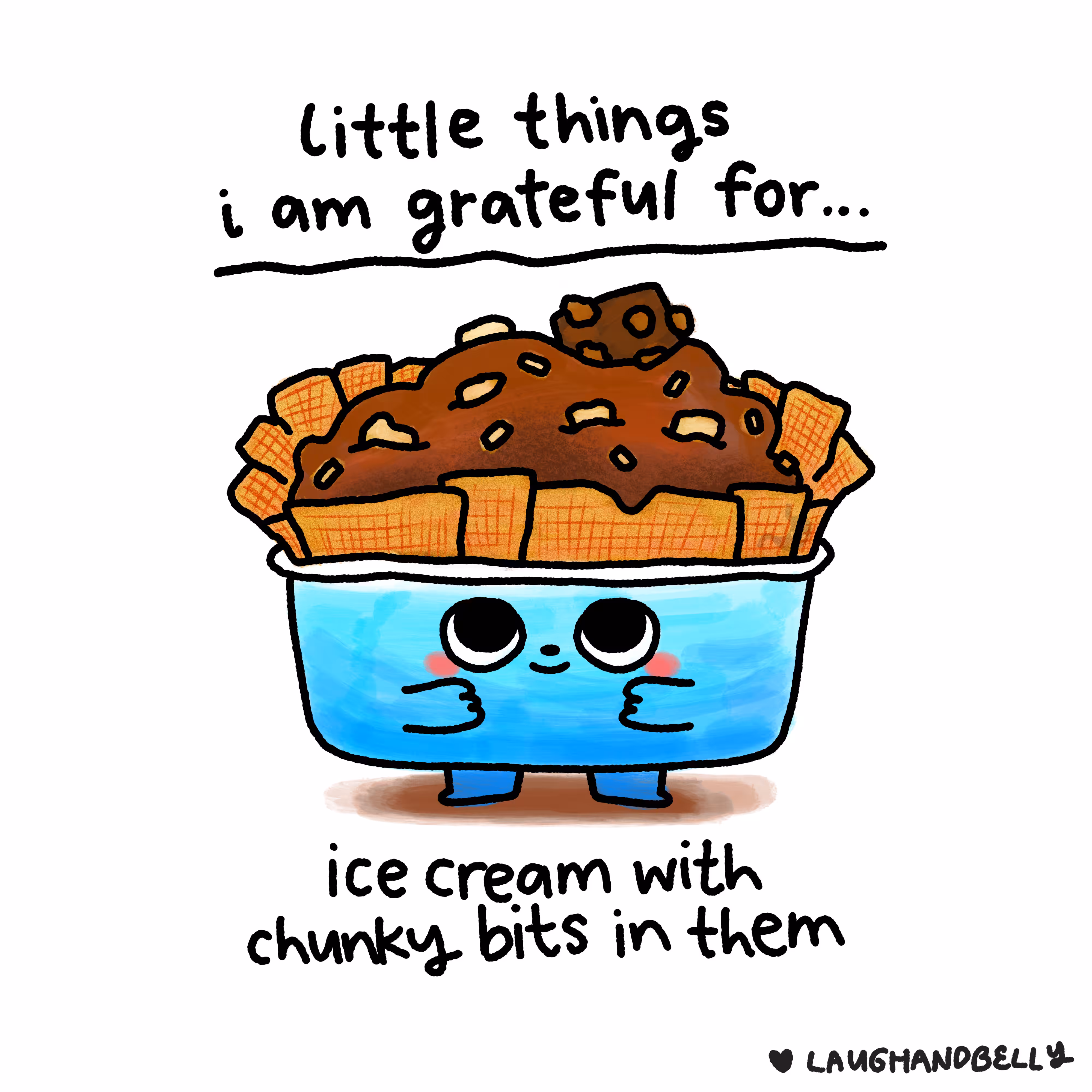 little things i am grateful for: Ice cream with chunky bits in them