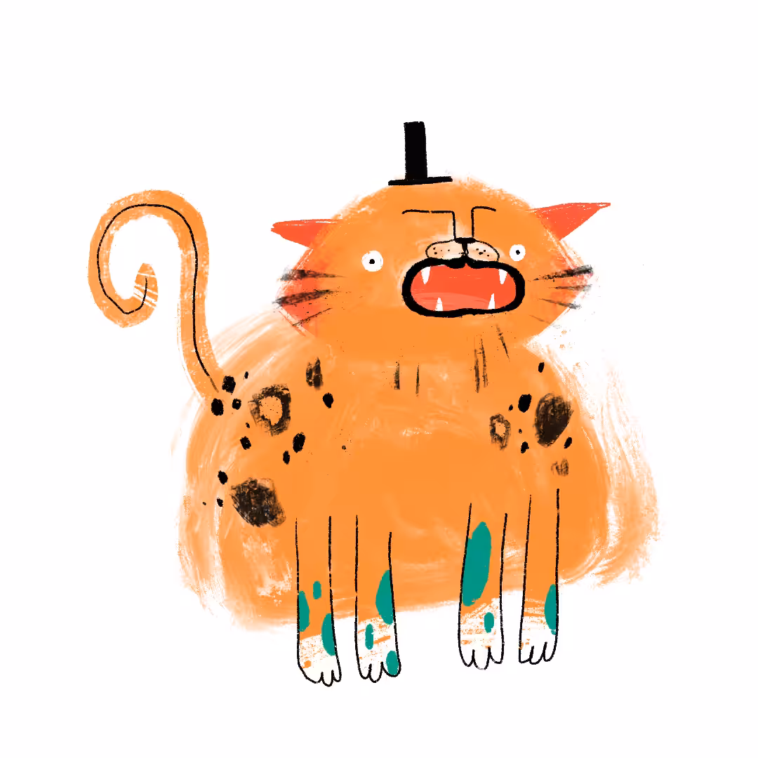 imaginary striped animals #25