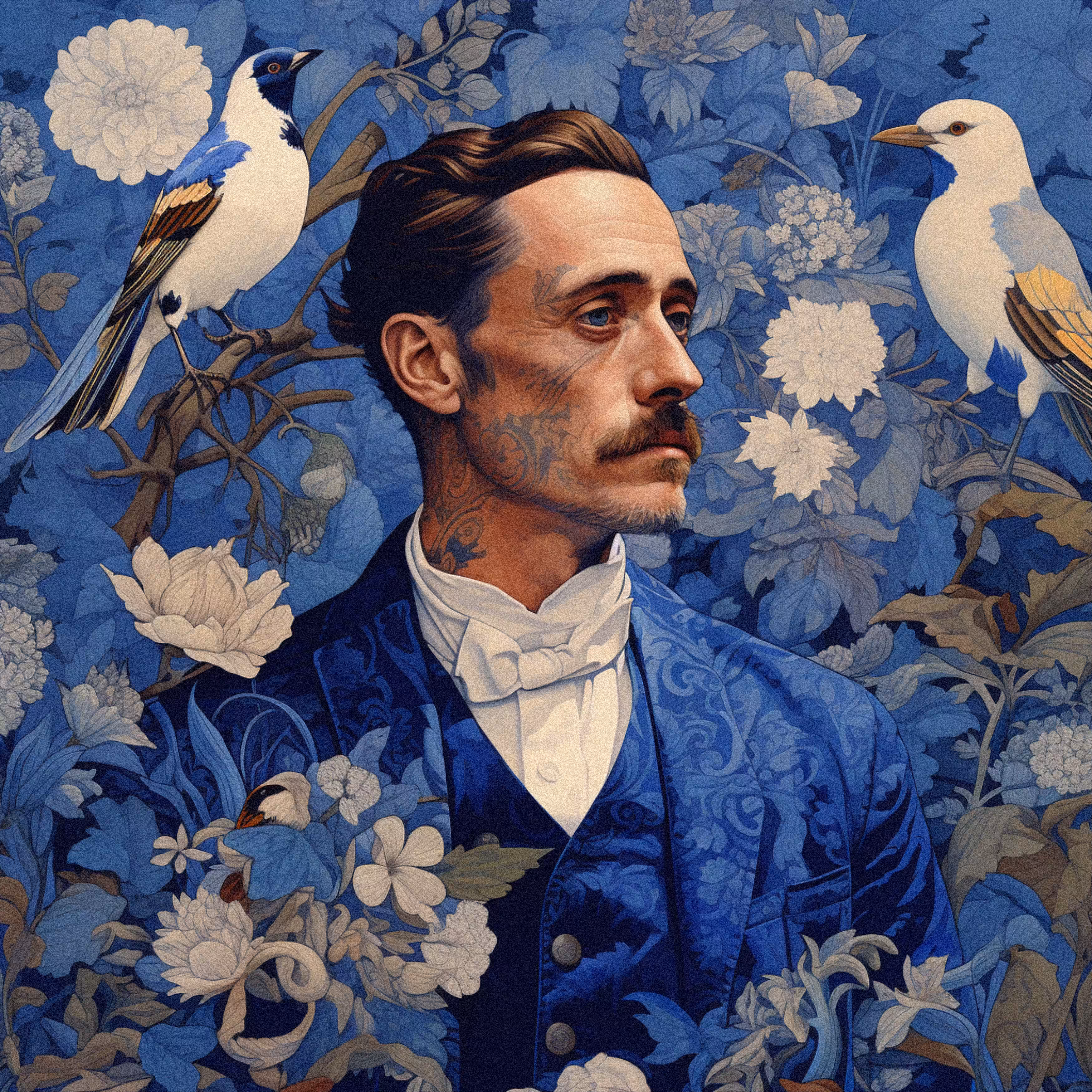 Poet with Blue Tattoo