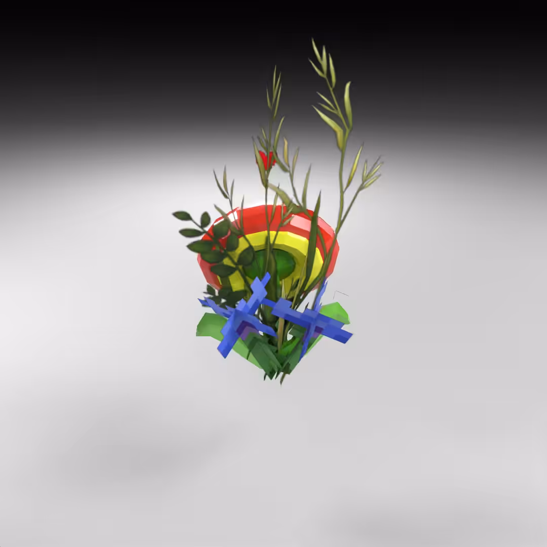 Hand-hacked Bouquet 63