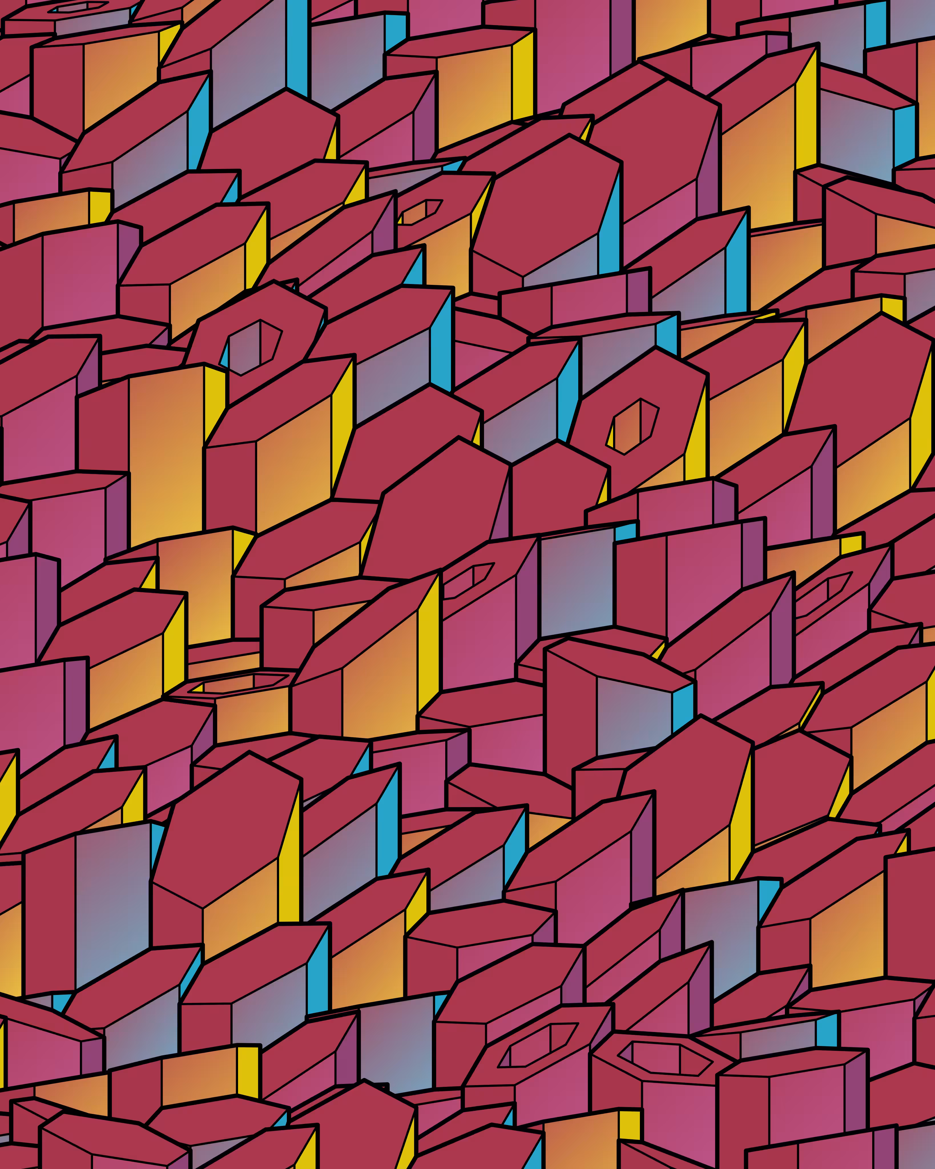 Hexagones Landscape #240