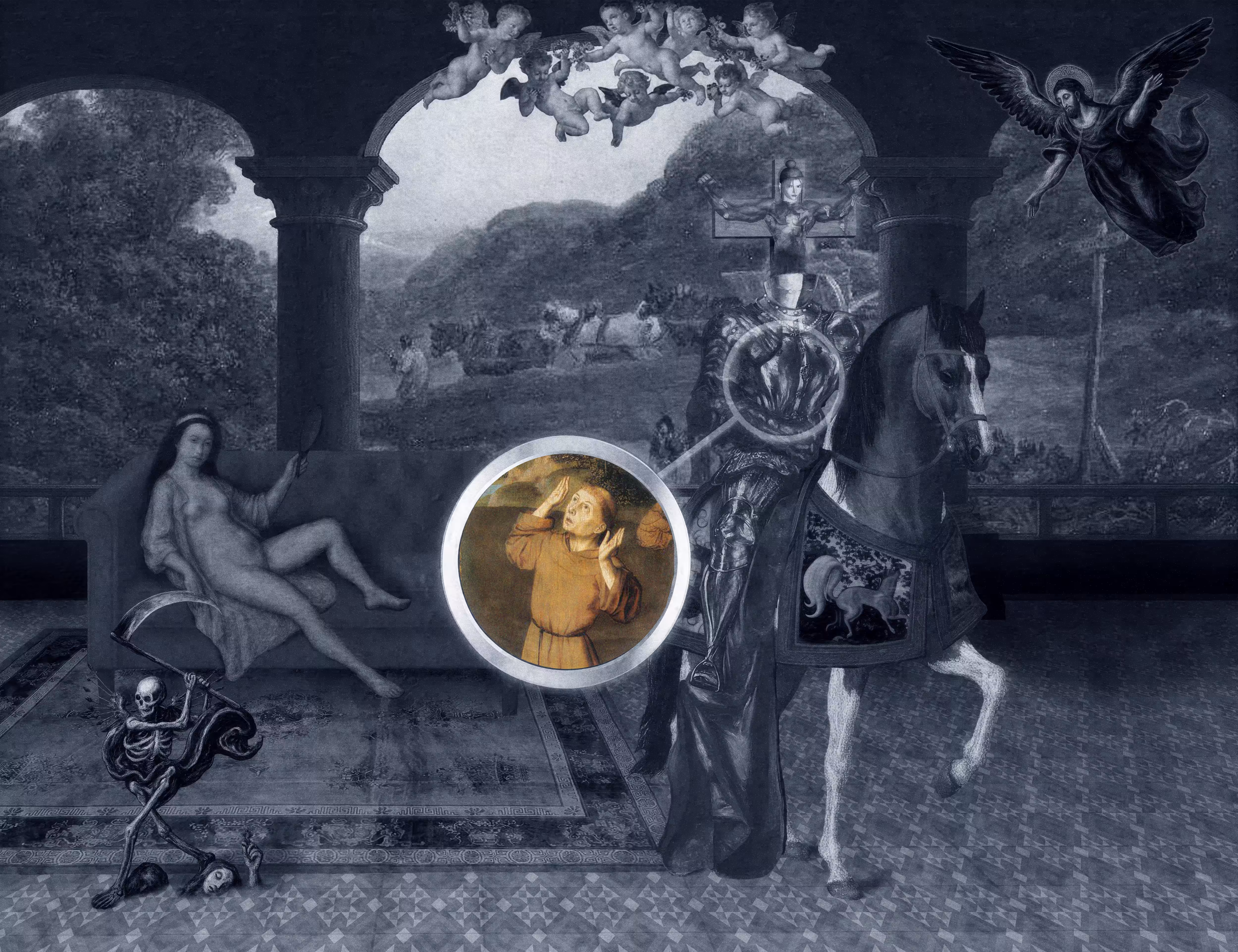The Pilgrim’s Living Room Crucifixion; Mona Lisa Hyper-Gamble #109