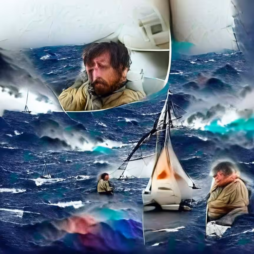 Loneliness of the Solo Sailor in a Storm