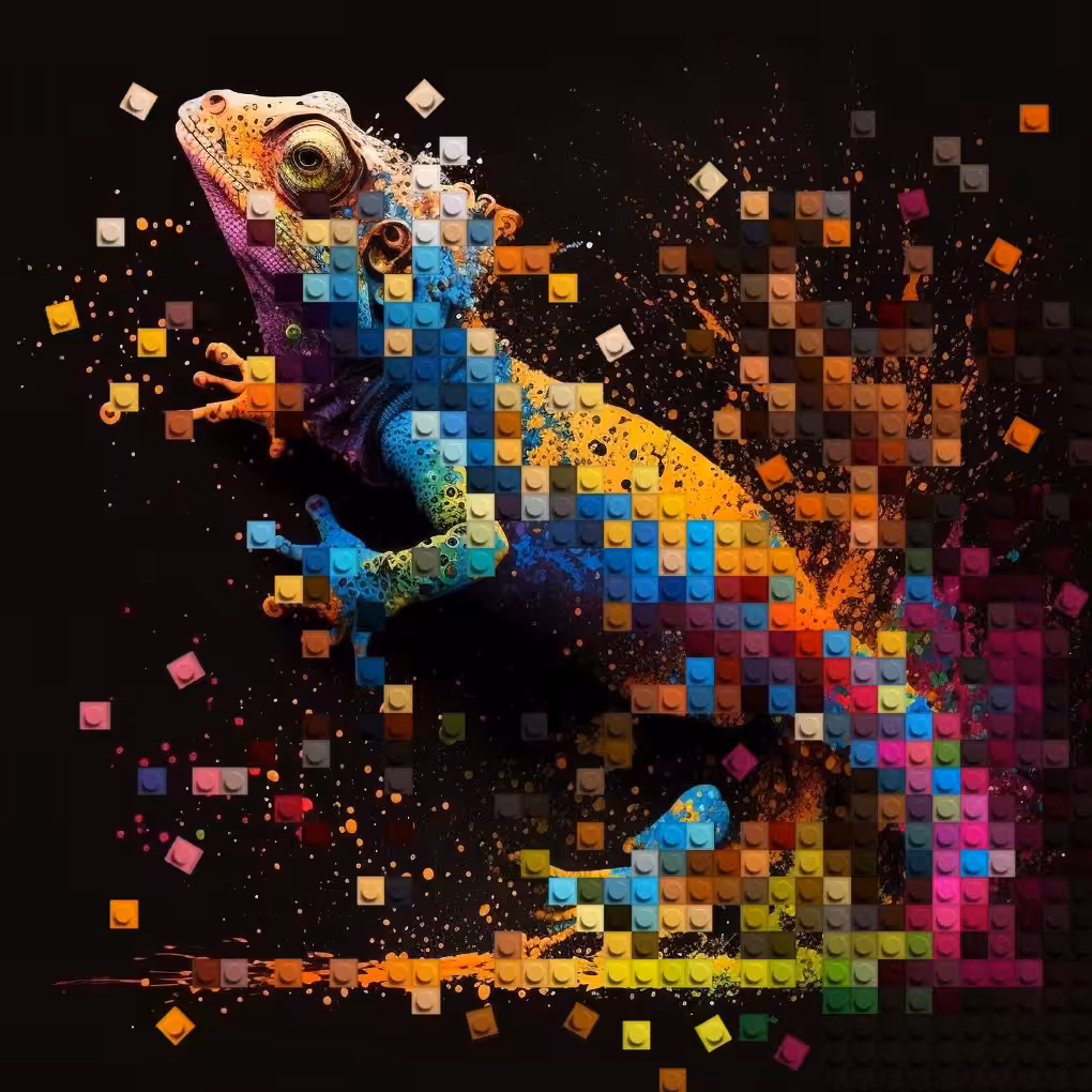 Partially digitised 🦎 iguana 