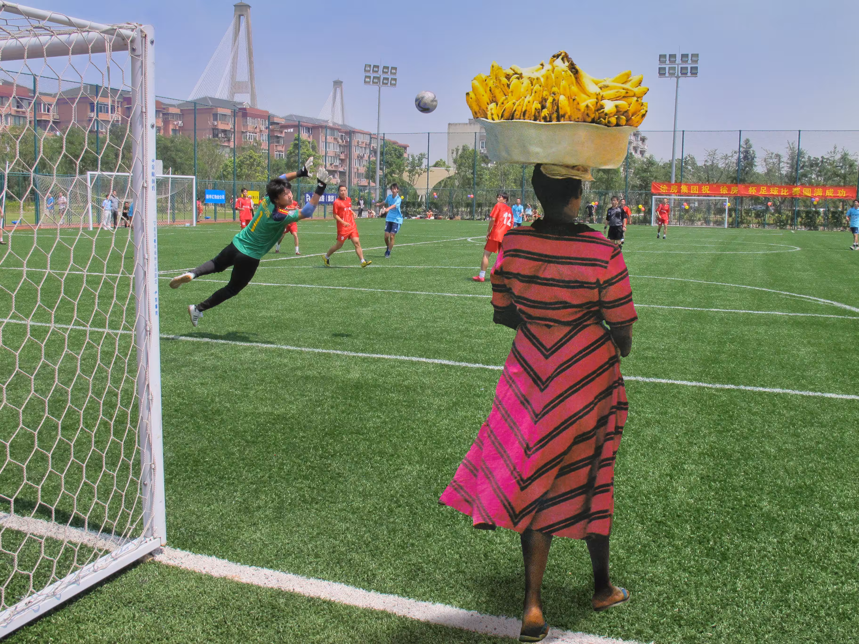 Collage of Dreams: Bananes dans le football