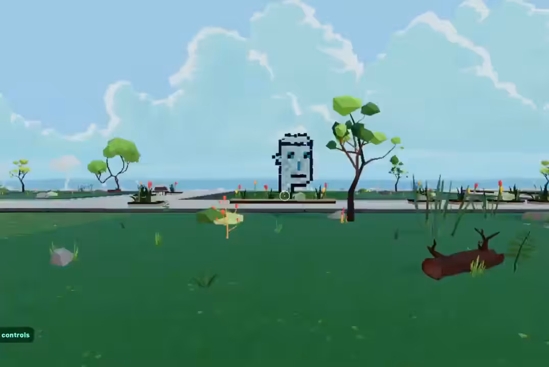 CRYPTOPUNK 3100 / ESCHERPUNK0002 RARE SIGHTING IN DECENTRALAND
