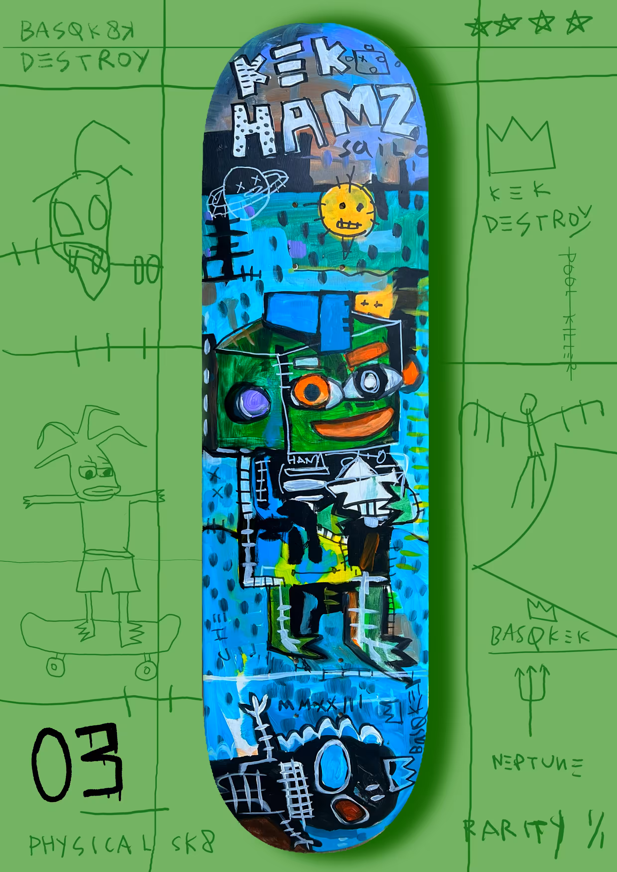 Basq-SK8K Deck 03 - KEK HAMZ