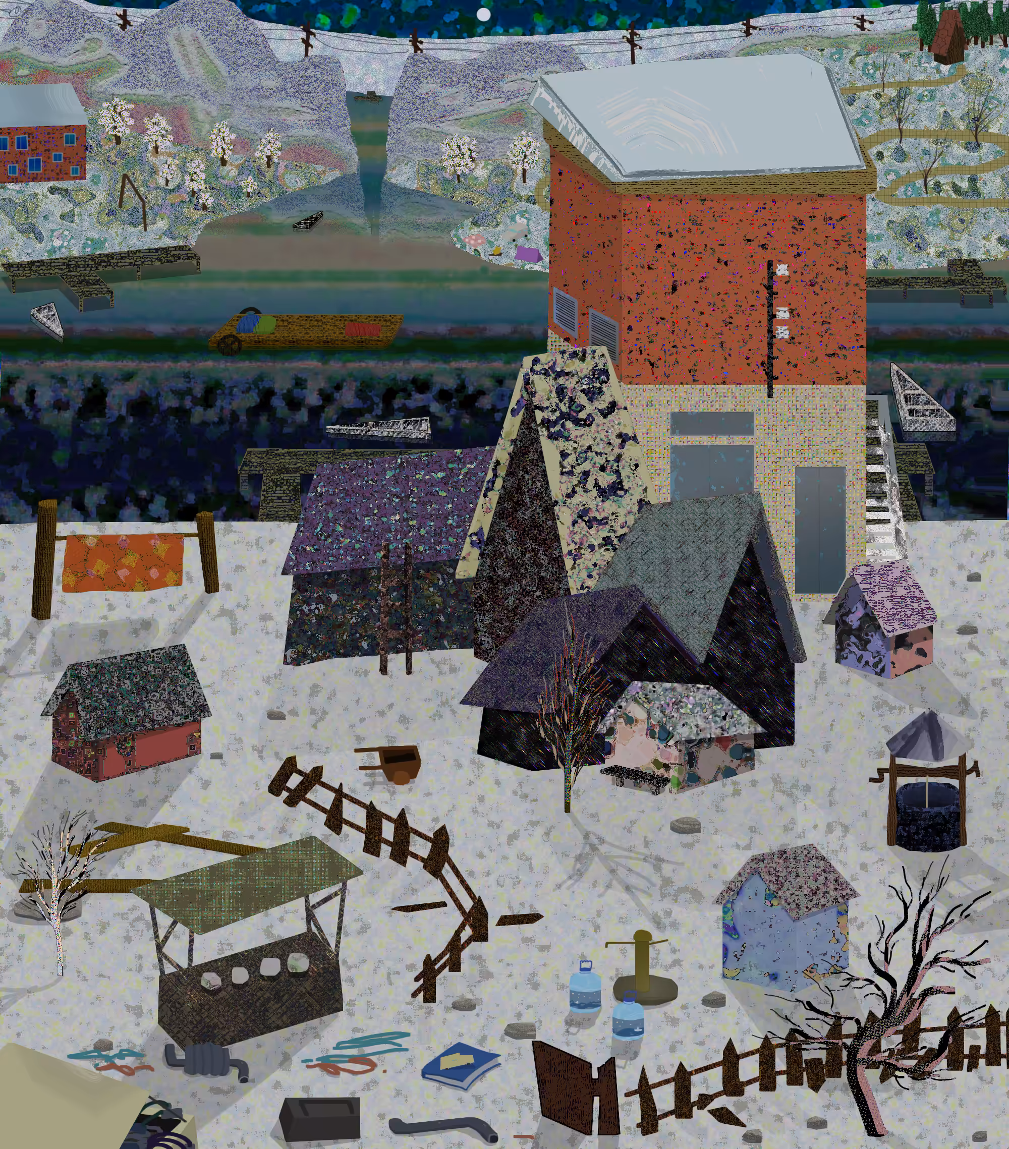 The Houses in the Snow
