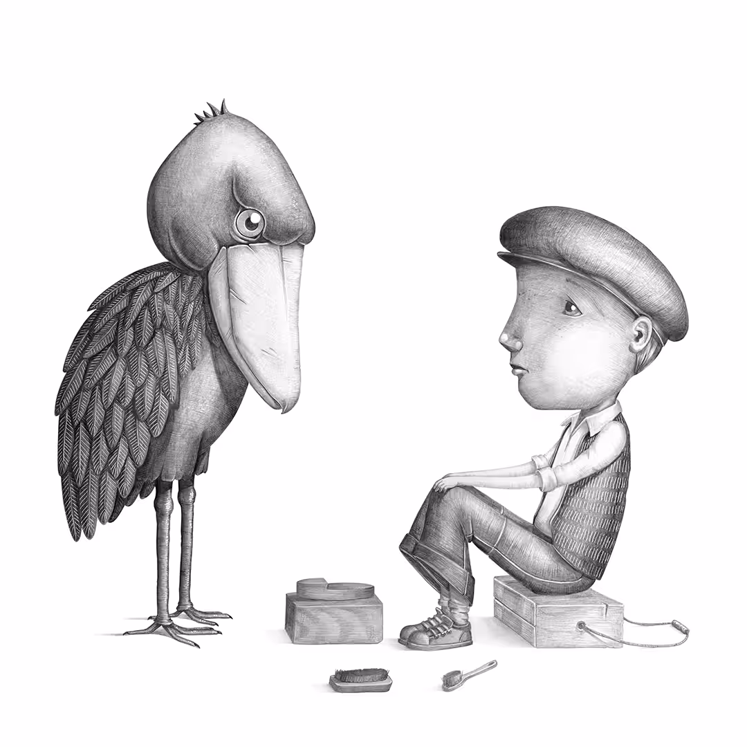 SHOEBILL grayscale