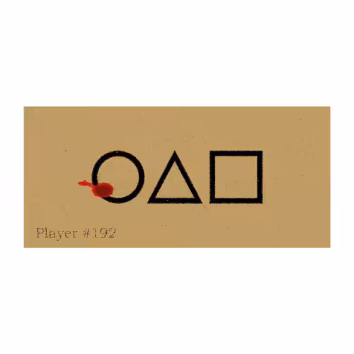 Squid game cards: playercard #192