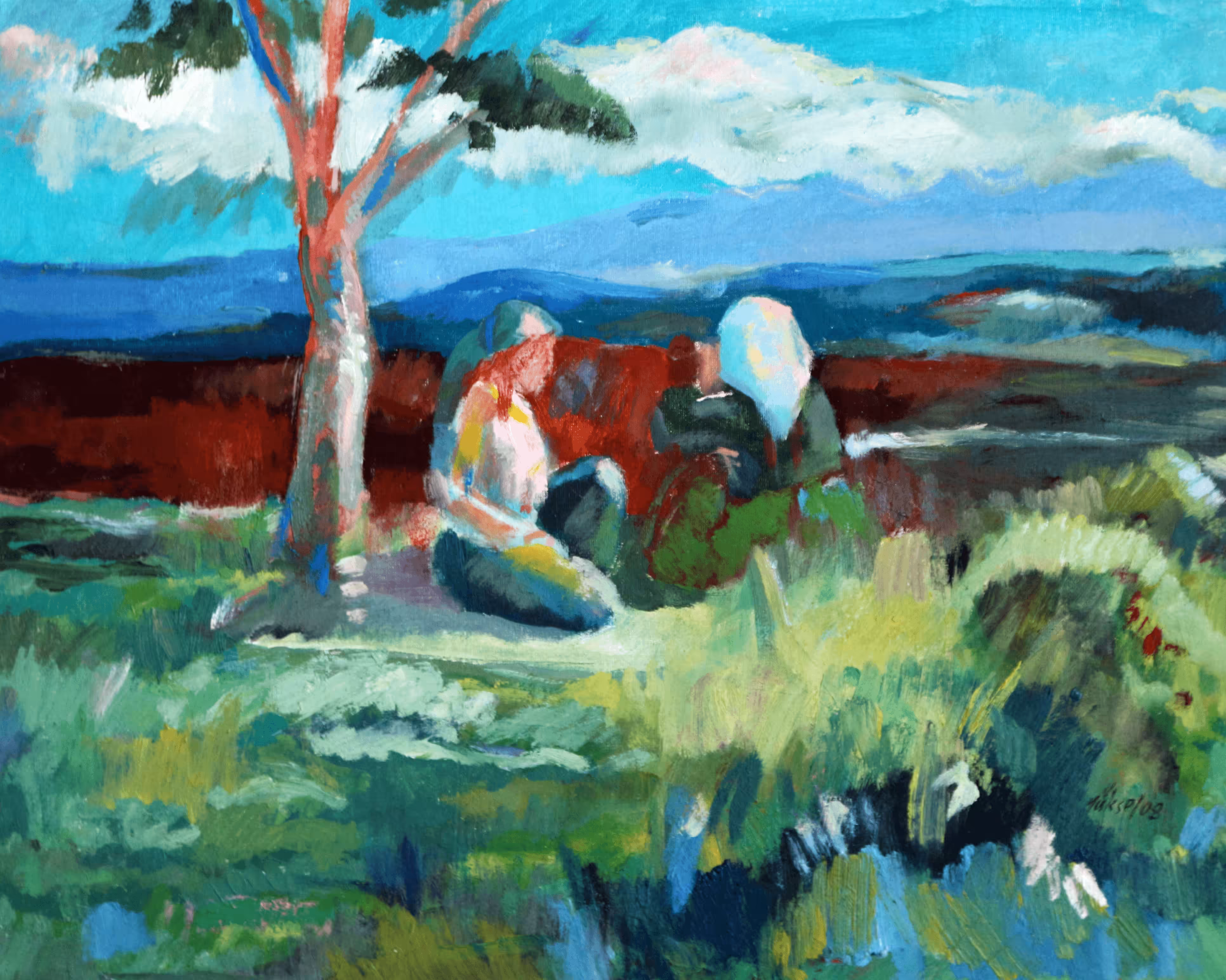 peasant women eating