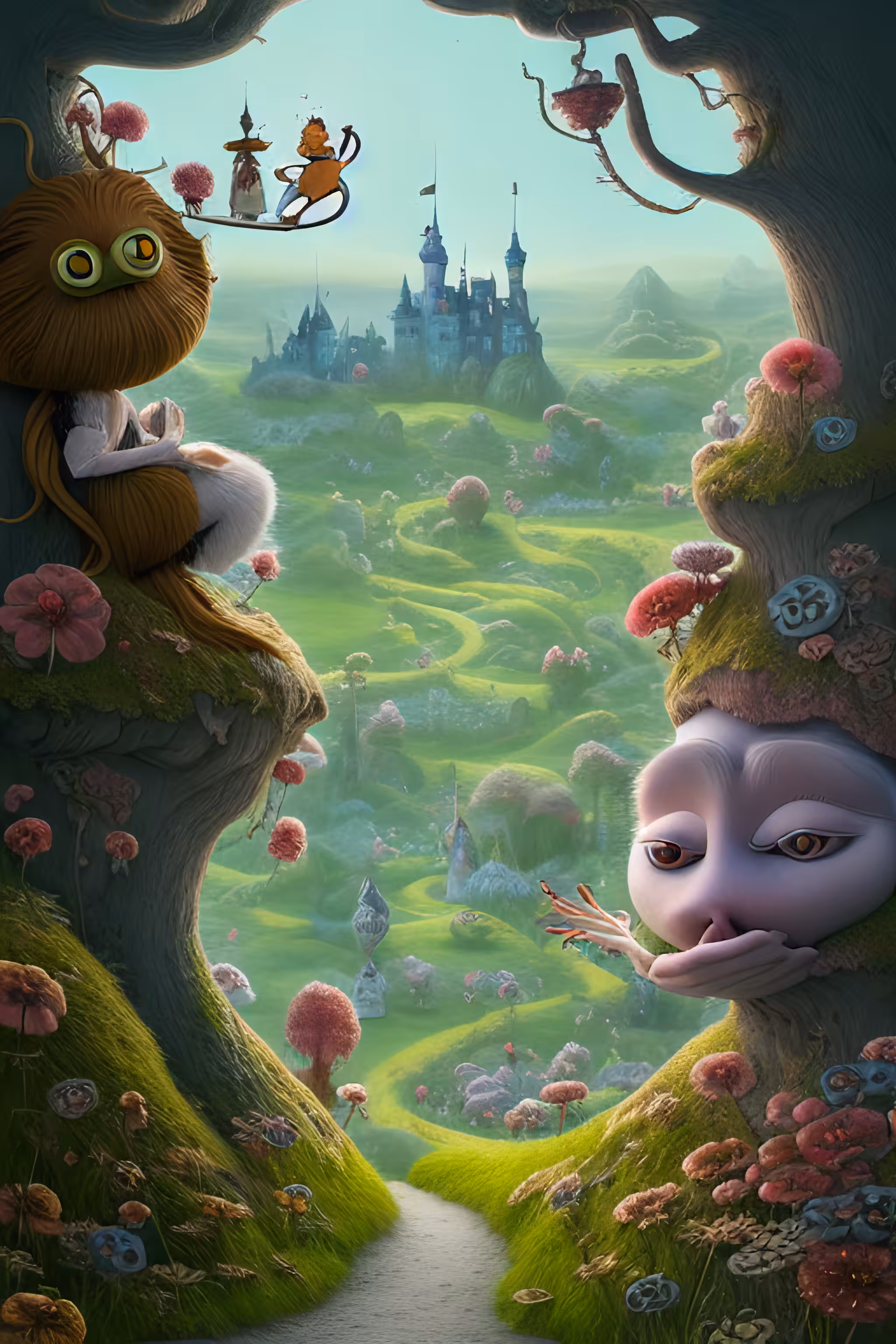 Meeting fauns and faeries on the road leading to the Magic Kingdom of Cozy Pocket