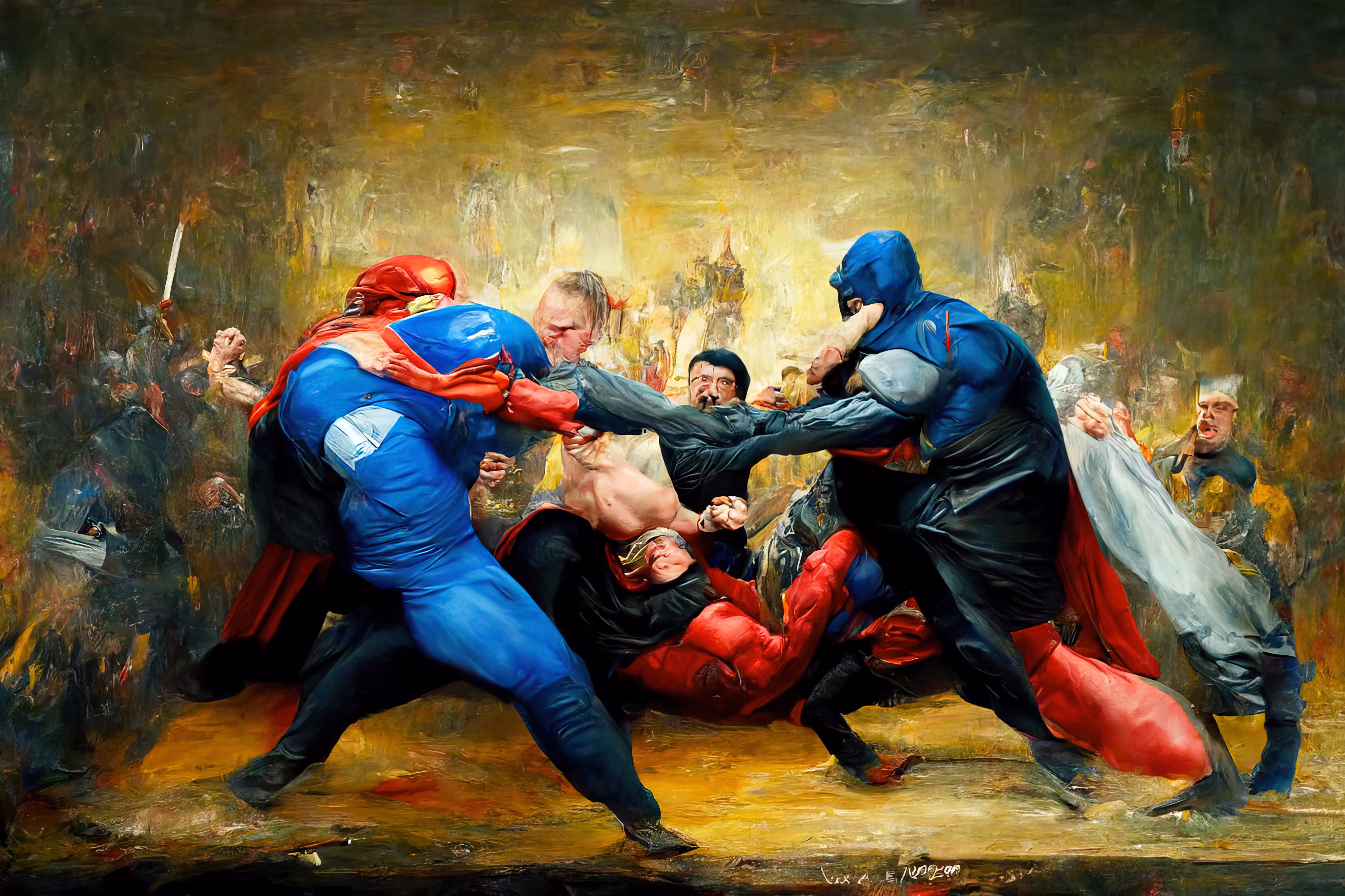 Superheroes Fighting - Round 3