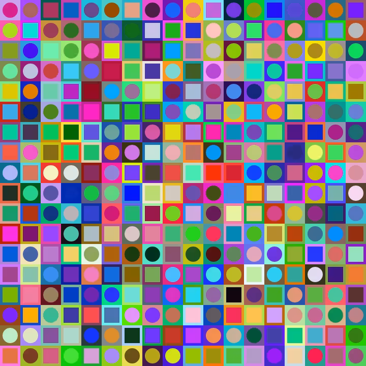 Square Dot Composition #287