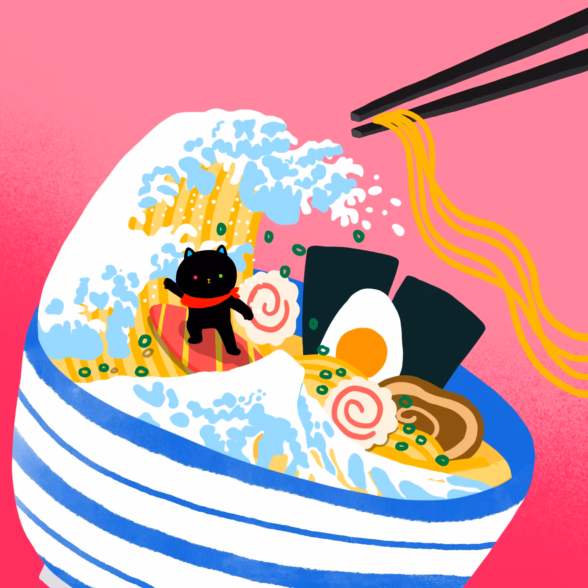 The Great wave of Ramen