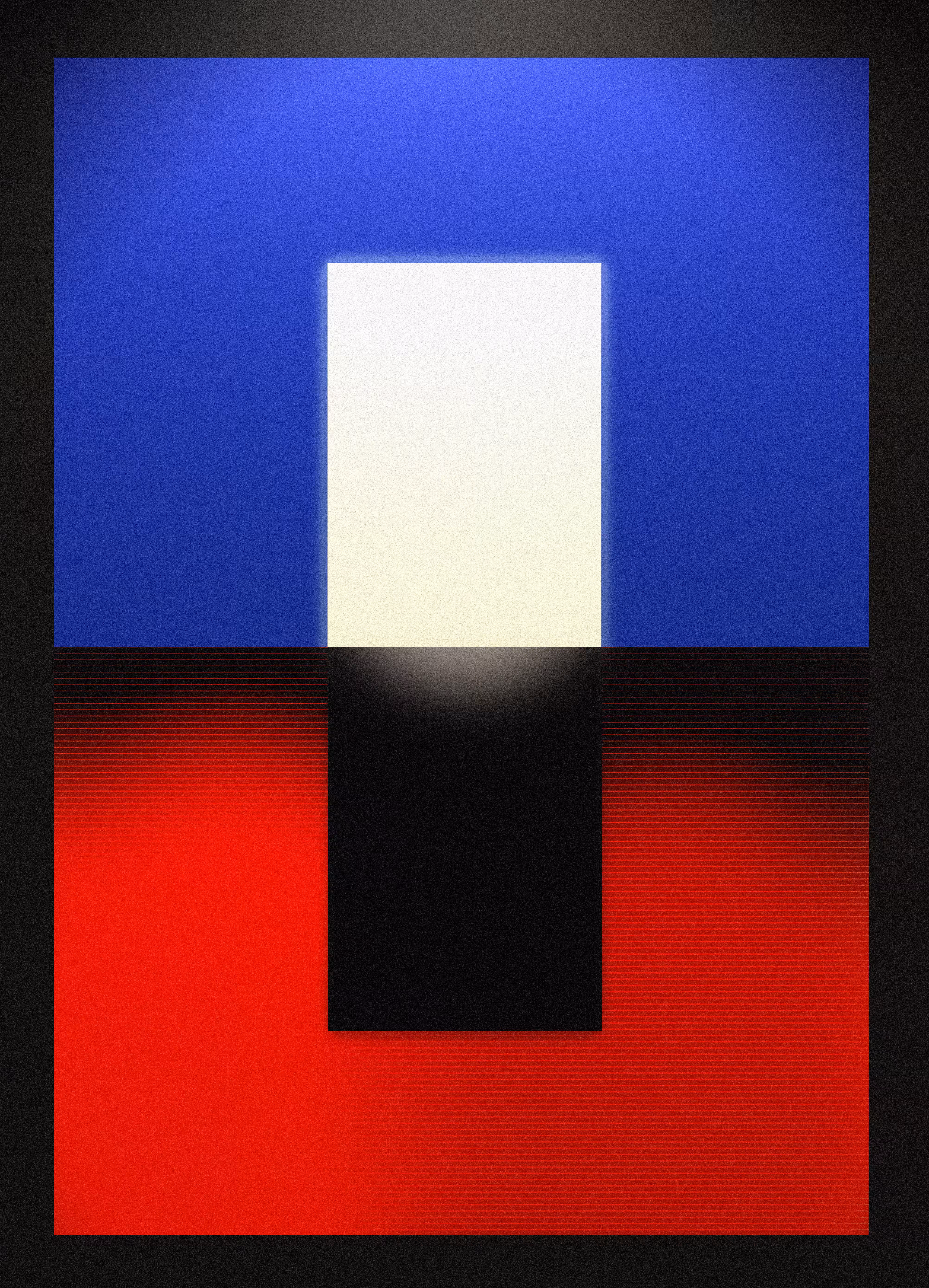No. 8 (Blue and Royal Red)