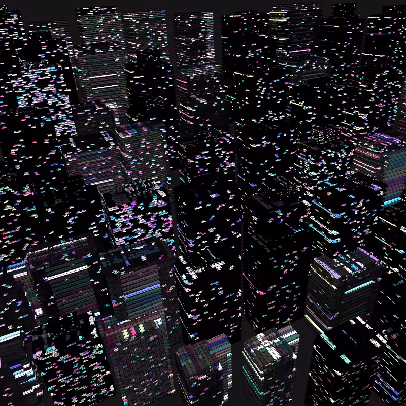 Night city glow #41