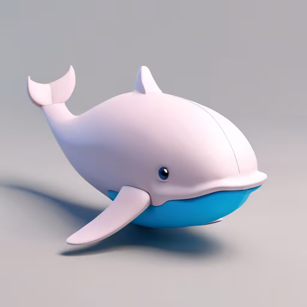 Adorable Blue Whale Emoji